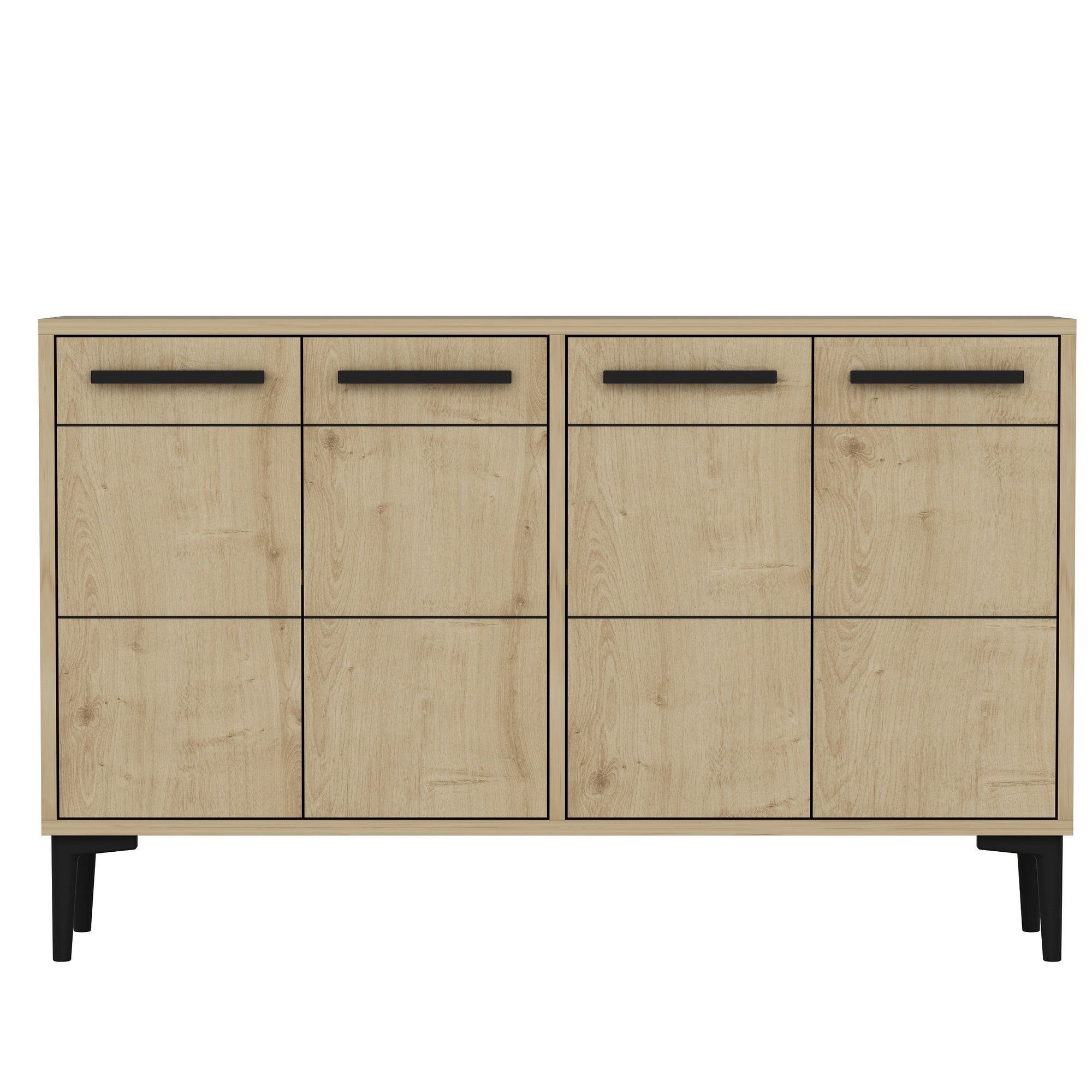 Aparador em MDF – 120cm x 30cm x 75cm – Carvalho Safira