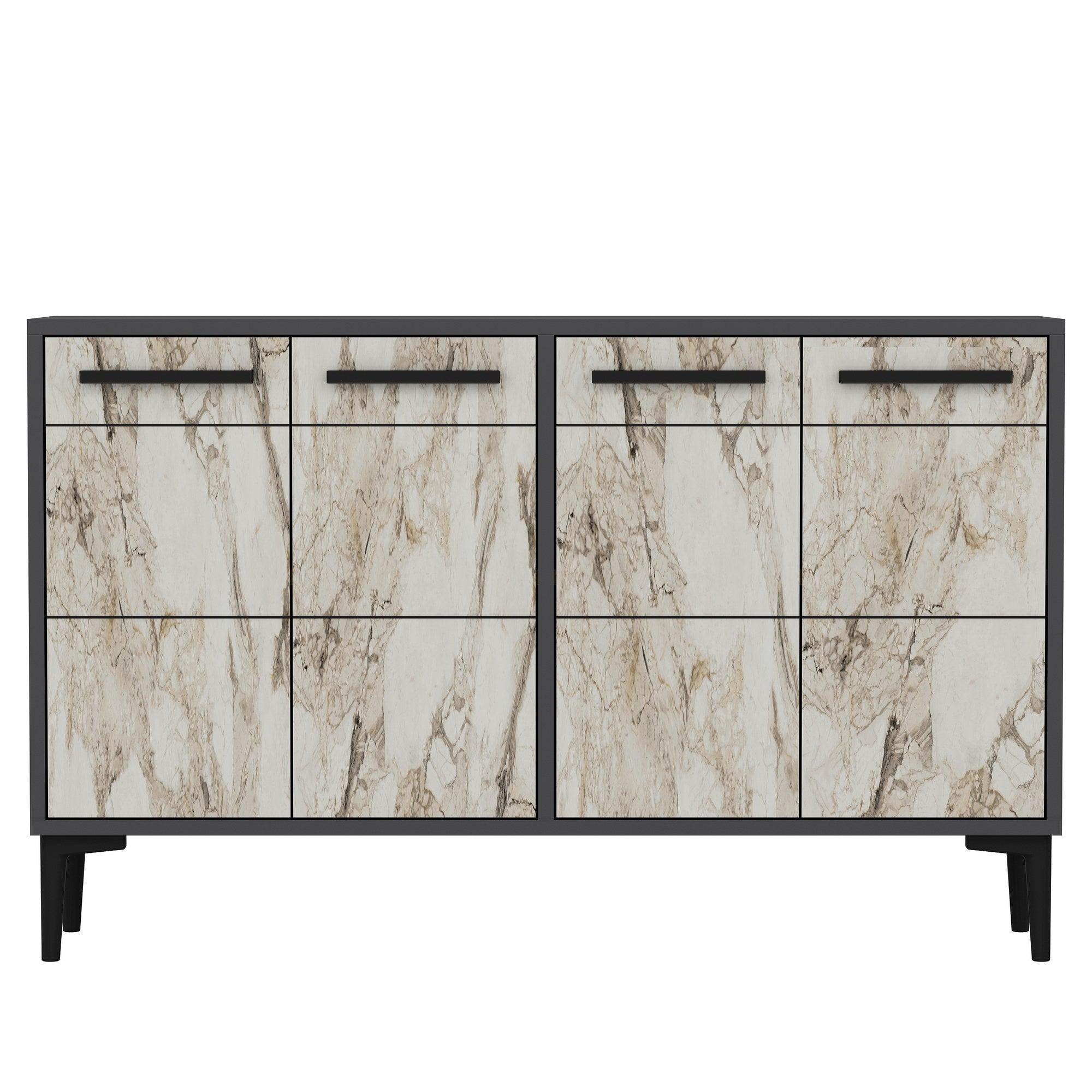 Aparador – 120cm x 30cm – Antracite e Mármore