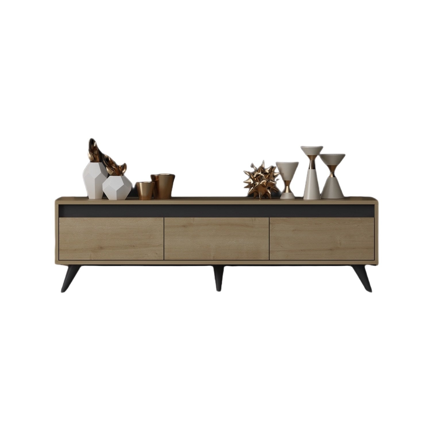 Móvel de TV – 150 cm x 30 cm x 45 cm – Carvalho Safira – MDF