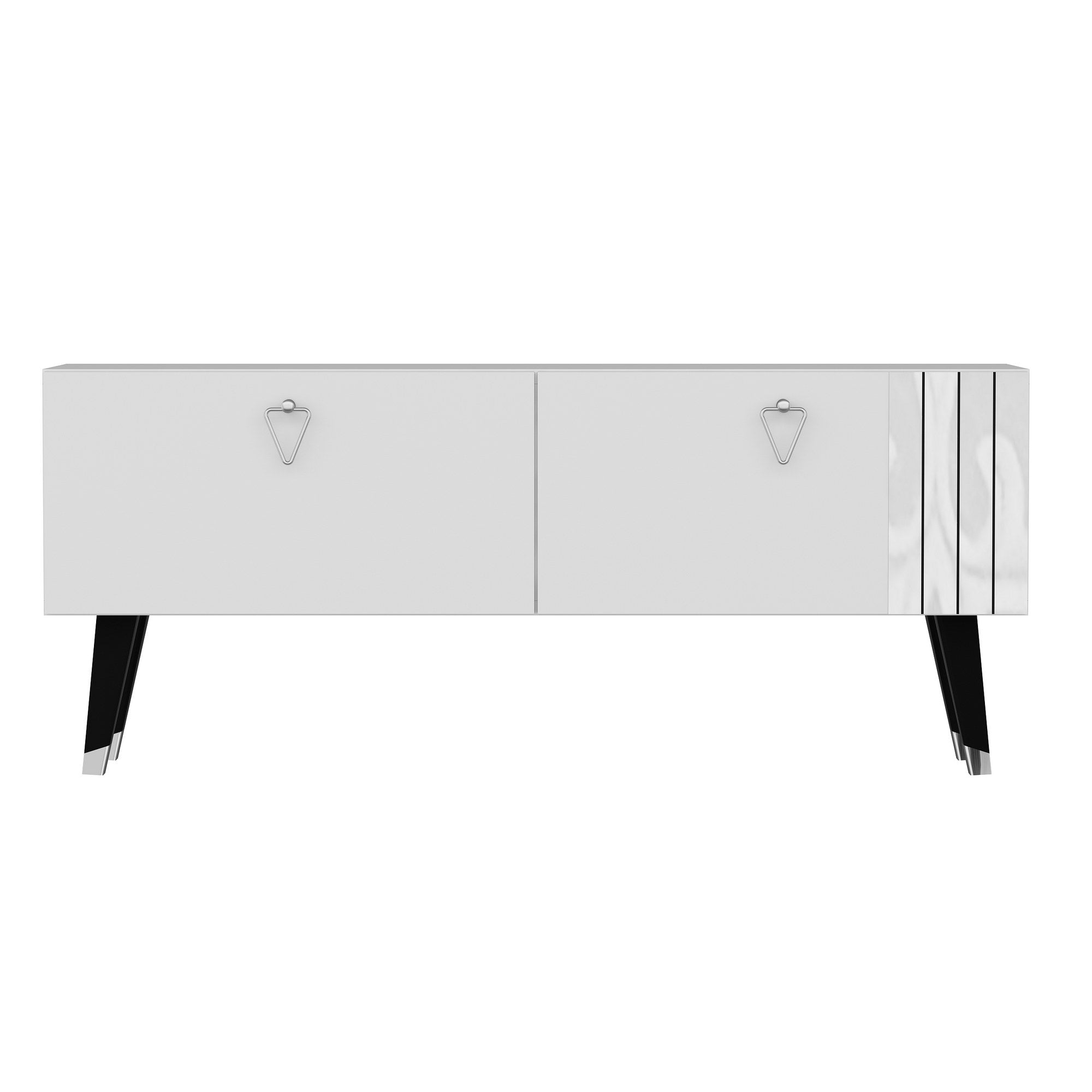 Móvel de TV – 120cm x 30cm x 50cm – Branco – MDF revestido com melamina