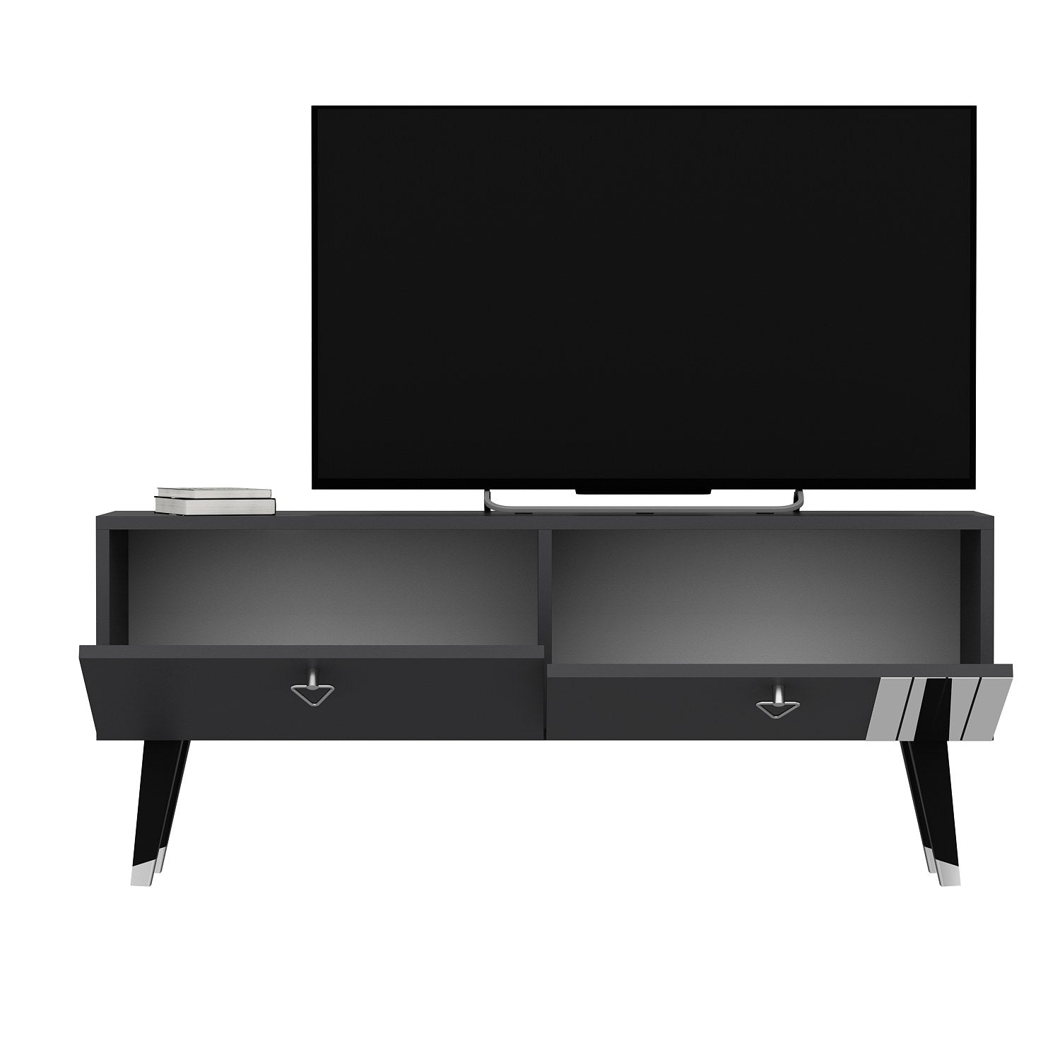 Móvel de TV – 120 cm x 30 cm x 50 cm – Antracite – Painel de partículas
