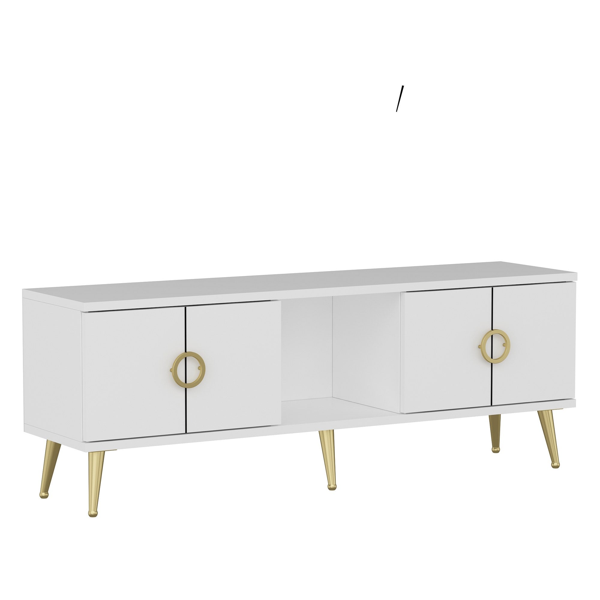 Móvel de TV – 120 cm x 30 cm x 45 cm – Branco – MDF