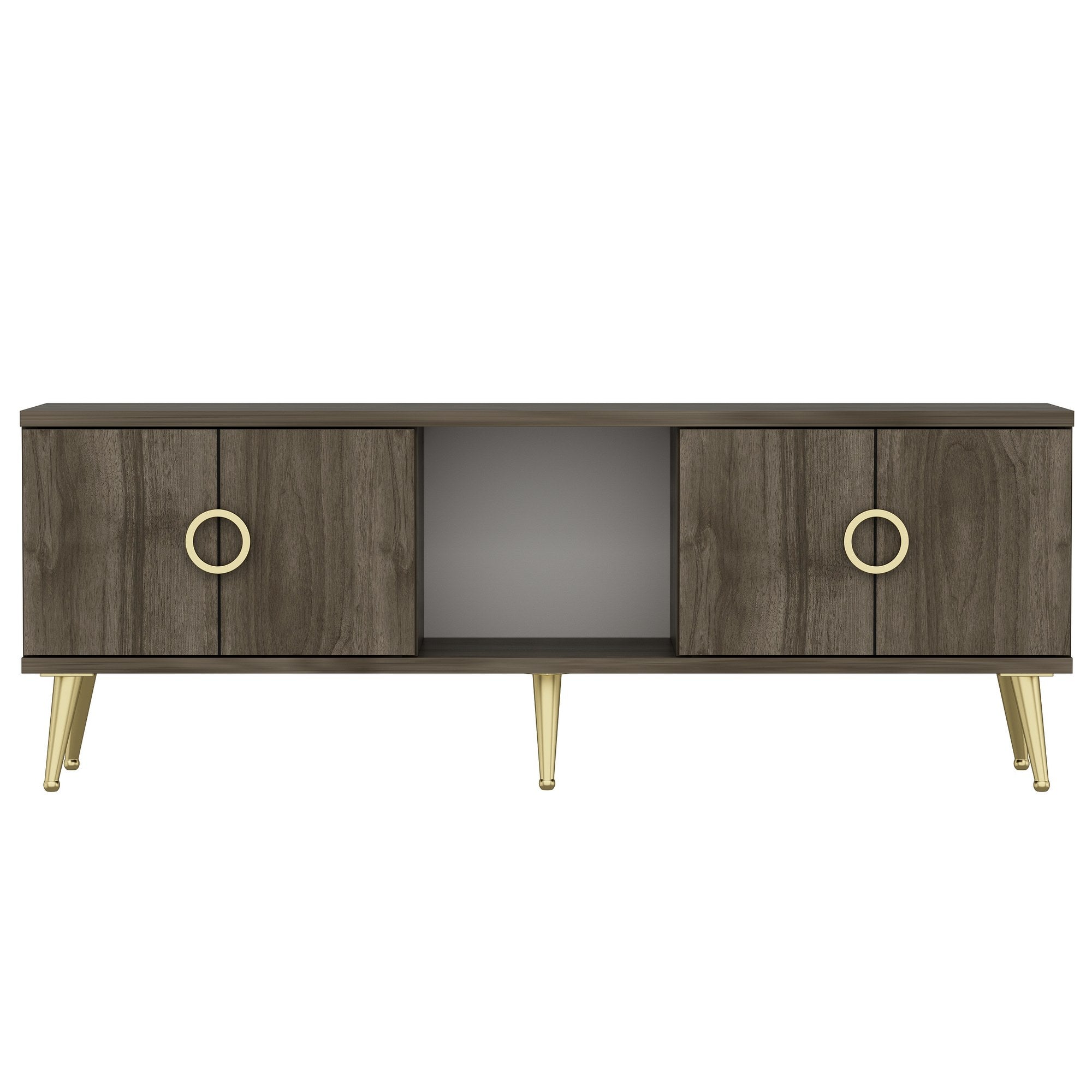Móvel de TV – 120 cm x 30 cm x 45 cm – Cor nogueira – MDF