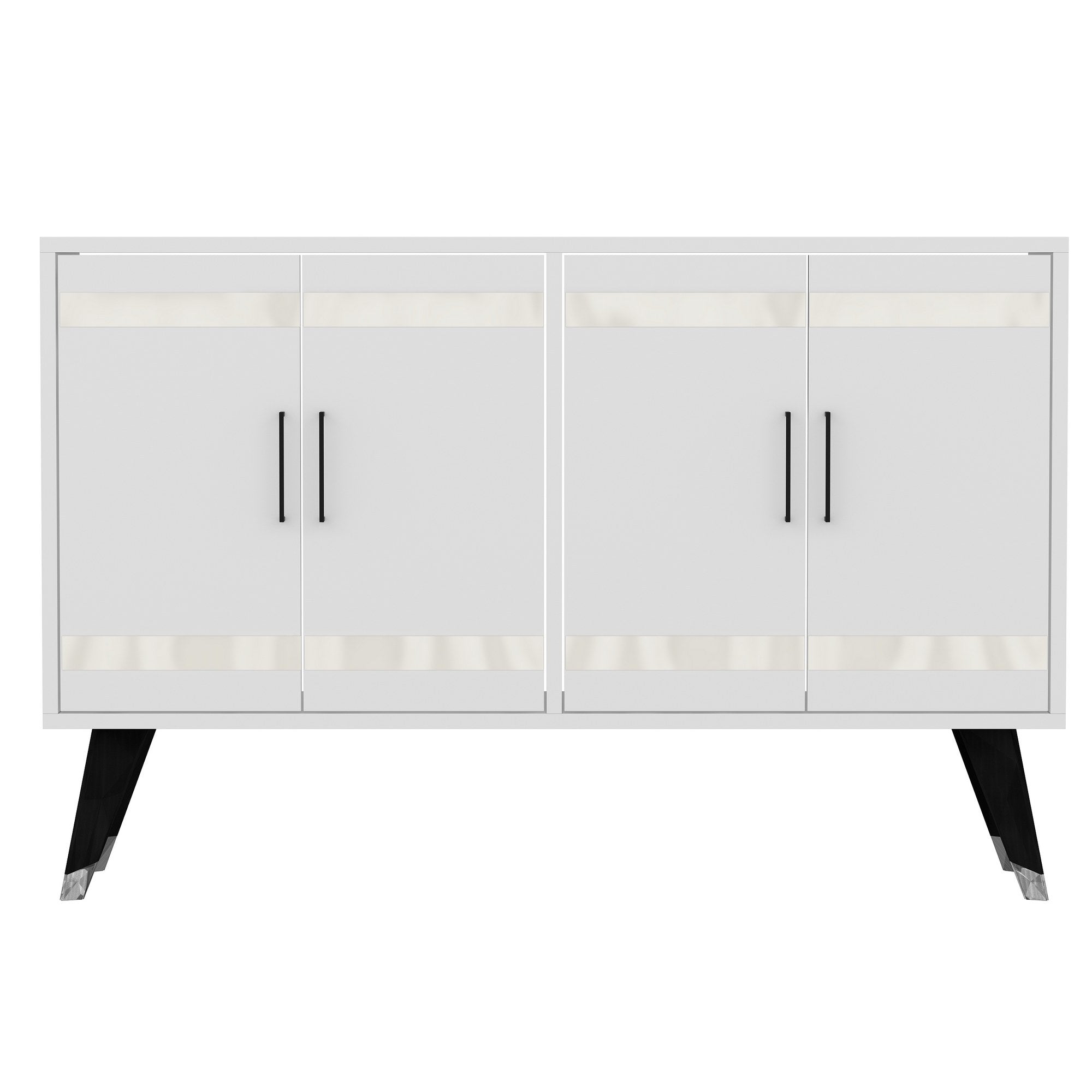 Móvel de TV – 120 cm x 30 cm x 80 cm – Branco – Aglomerado
