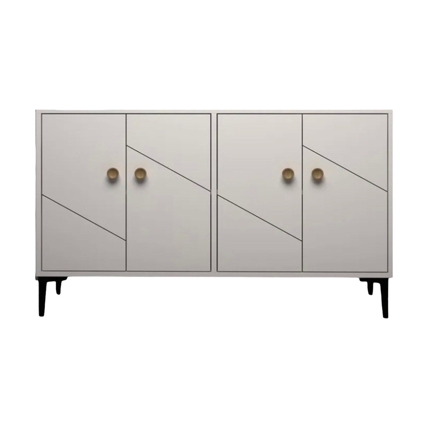 Móvel de TV – 120cm x 30cm x 75cm – Branco – Painel de partículas revestido de melamina