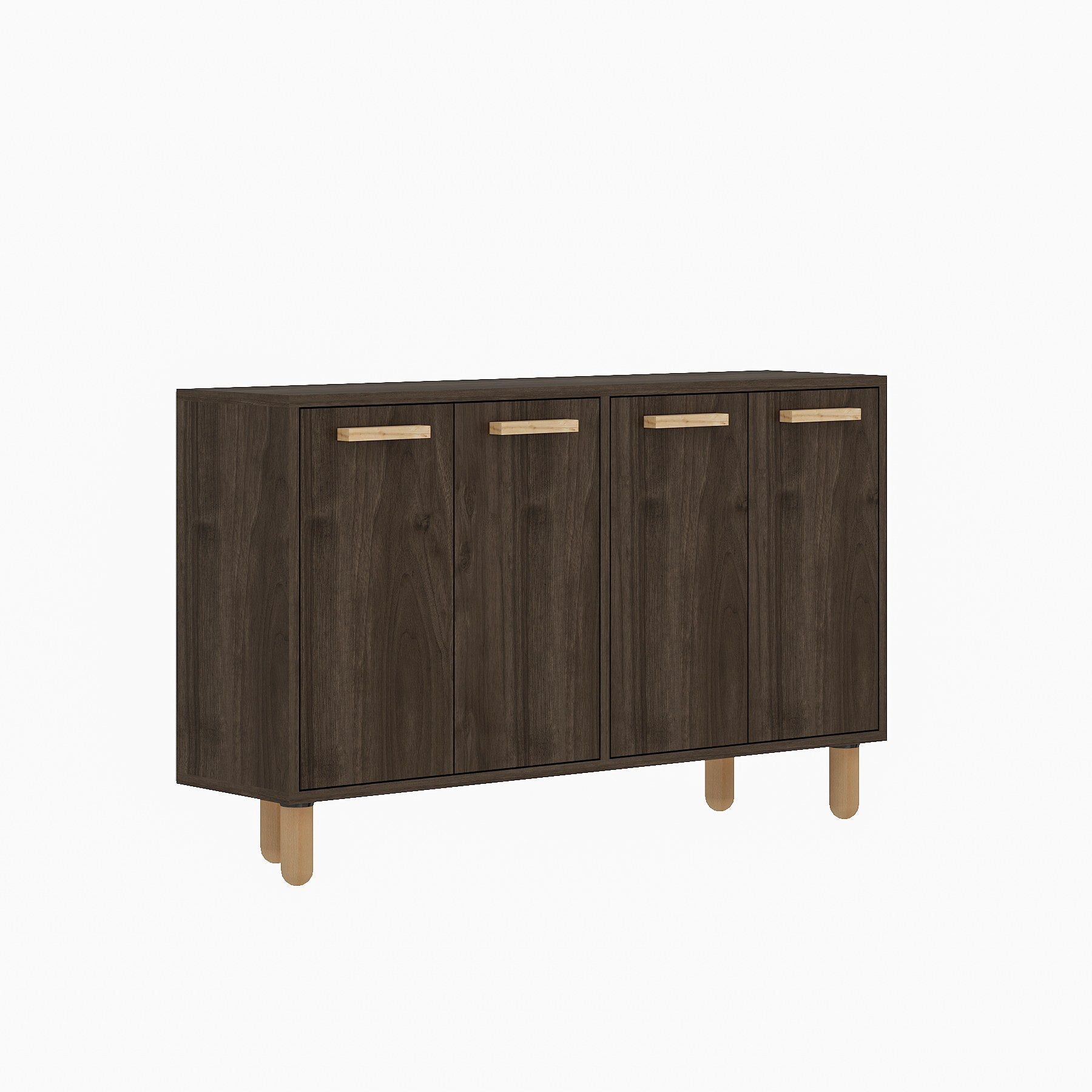 Aparador – 120 cm x 73,6 cm x 29,6 cm – Nogueira – Painéis de Partículas Revestidos a Melamina