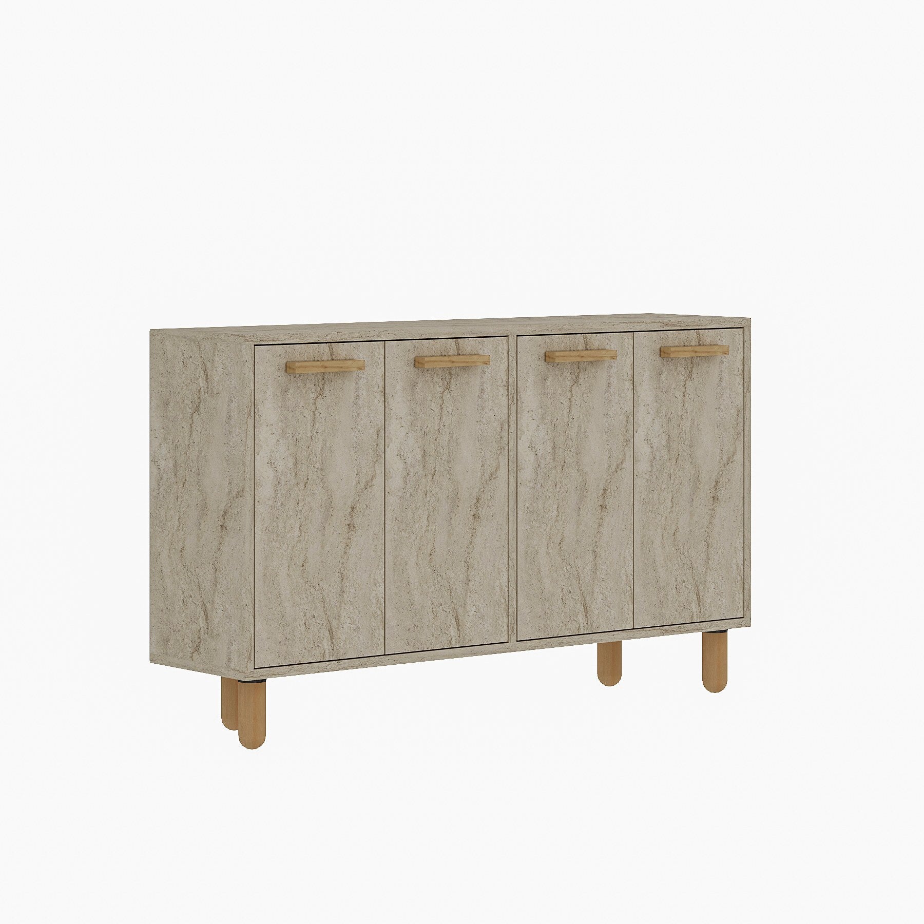 Aparador – 120cm x 73,6cm x 29,6cm – Travertino – MDF revestido com melamina