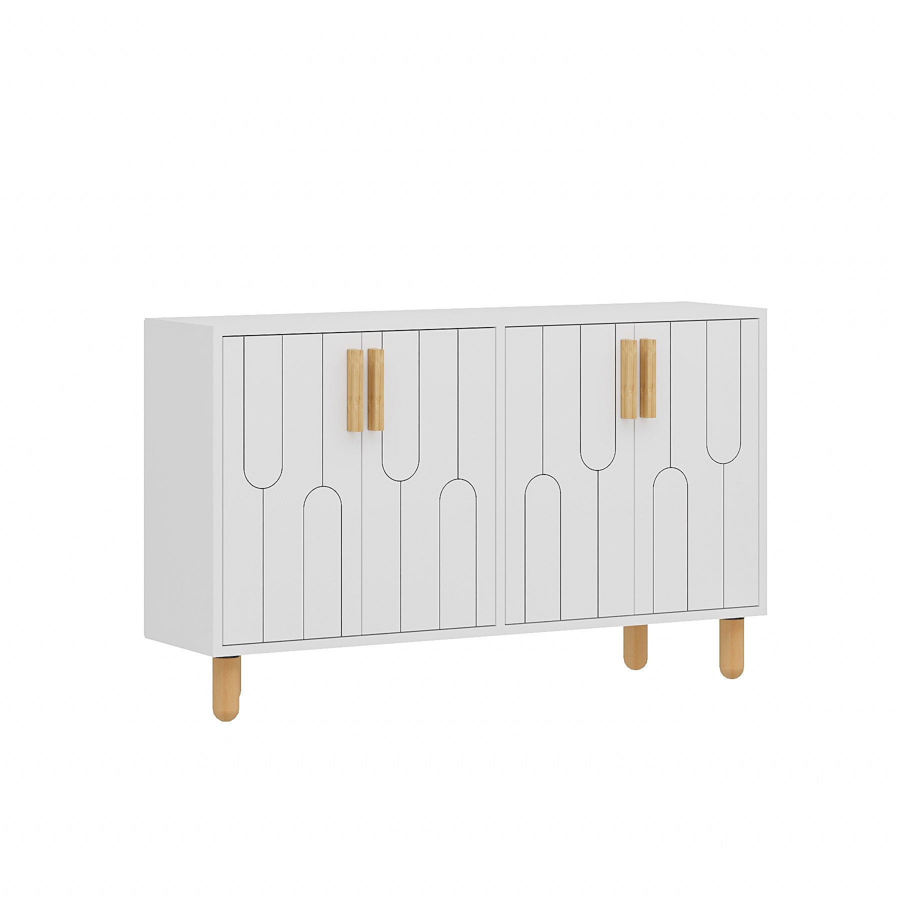 Aparador – 120cm x 73.6cm x 29.6cm – Branco – Painel de partículas