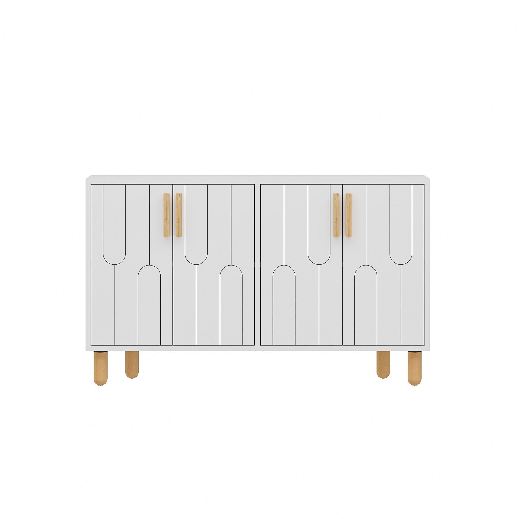 Aparador – 120cm x 73.6cm x 29.6cm – Branco – Painel de partículas