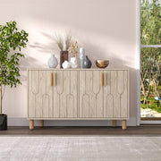 Aparador – 120cm x 73,6cm x 29,6cm – Travertino – MDF