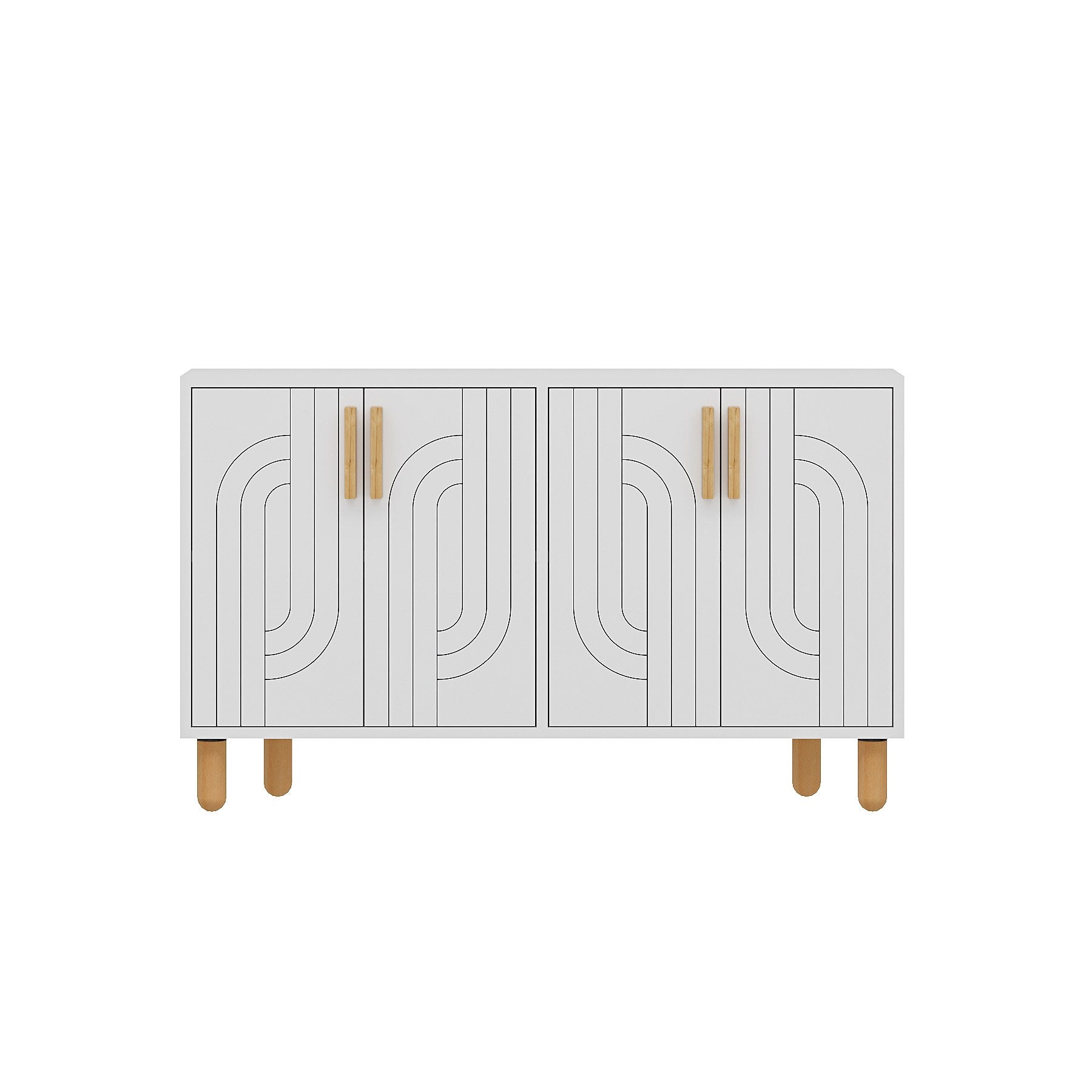Aparador – 120cm x 73.6cm x 29.6cm – Branco – Painel de partículas