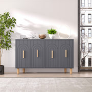 Aparador – 120 cm – Antracite – Painel de partículas com revestimento a melamina