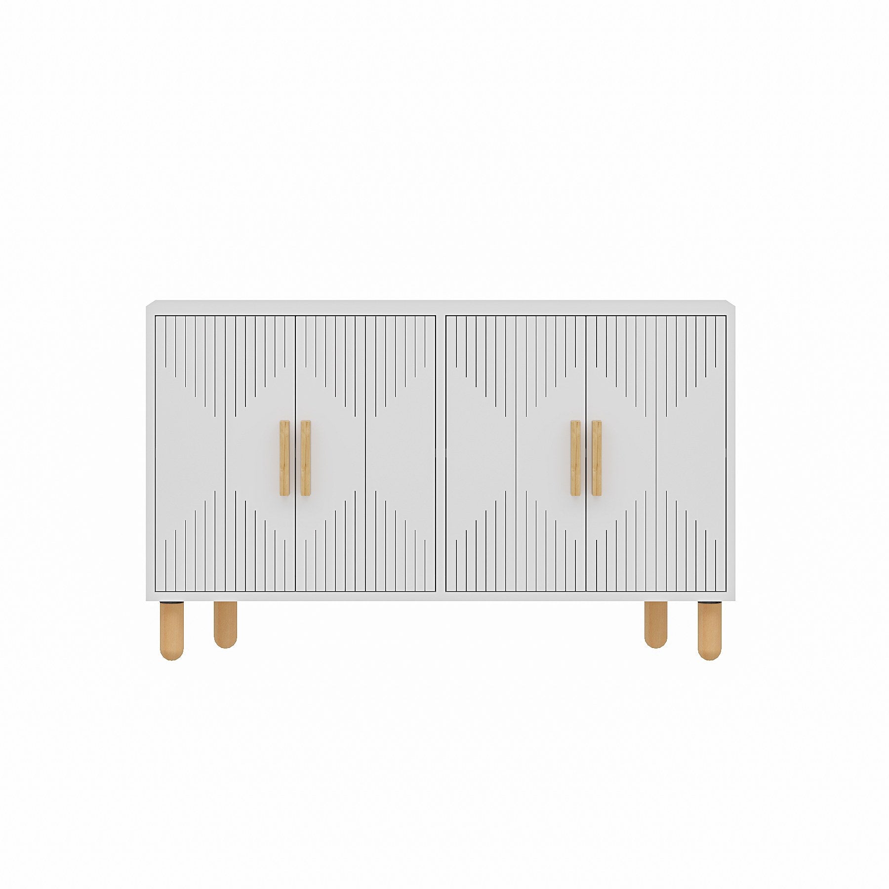 Aparador – 120cm x 73.6cm x 29.6cm – Branco – Painel de Partículas