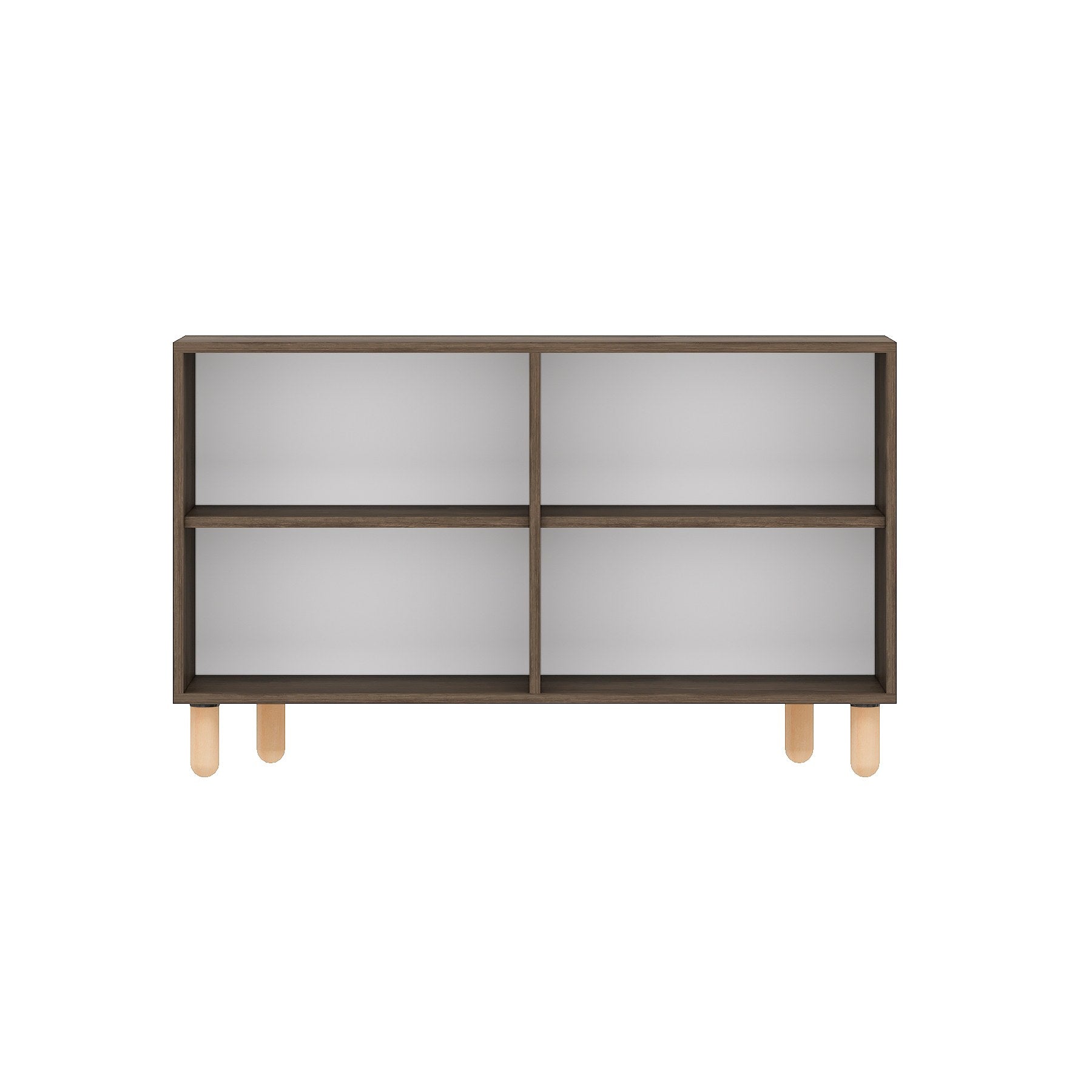 Aparador – 120 cm x 73,6 cm x 29,6 cm – Nogueira – Painel de partículas revestido a melamina