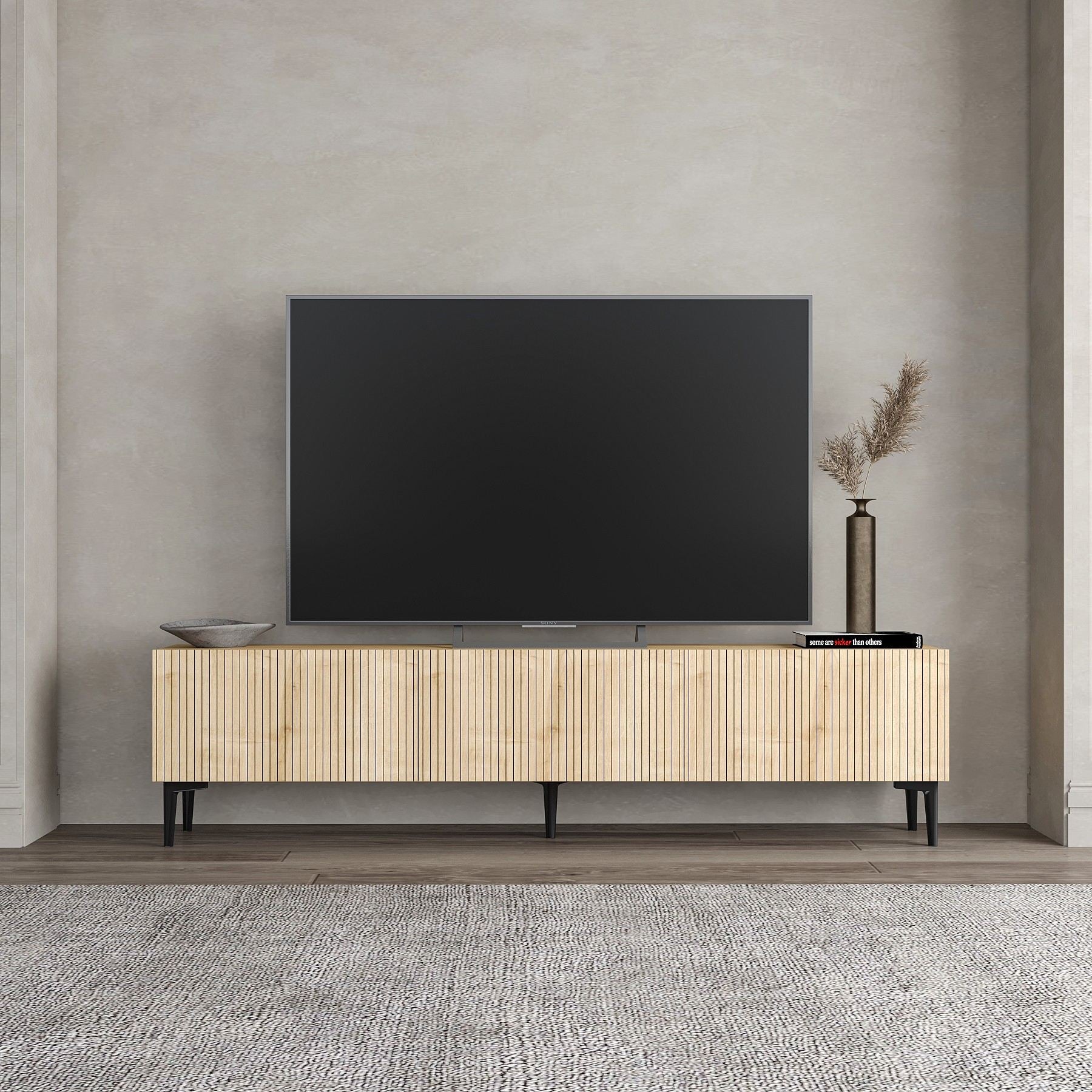 Móvel de TV – 180 cm x 45 cm x 31,4 cm – Carvalho Safira – MDF