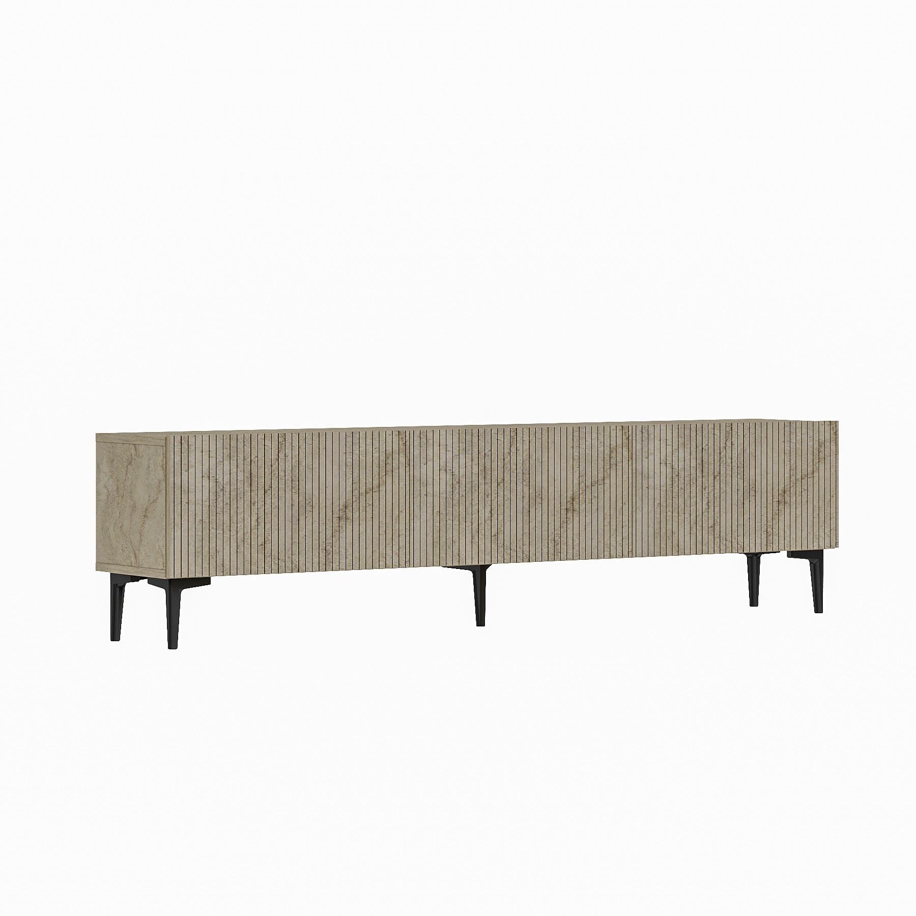 Móvel de TV – 180 cm x 45 cm x 31,4 cm – Travertino – MDF com melamina