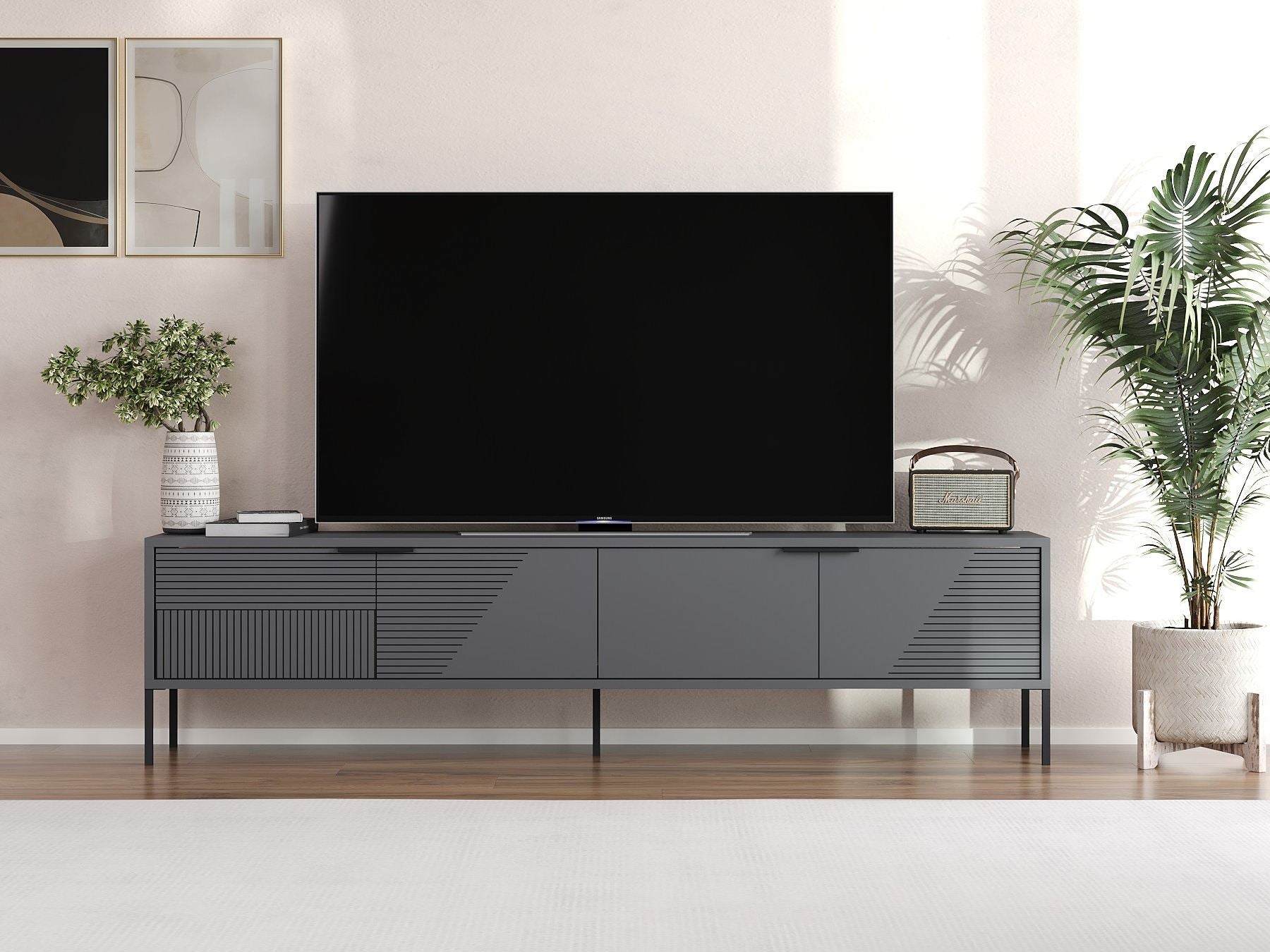 Móvel de TV – 180cm x 45cm x 30cm – Antracite – MDF