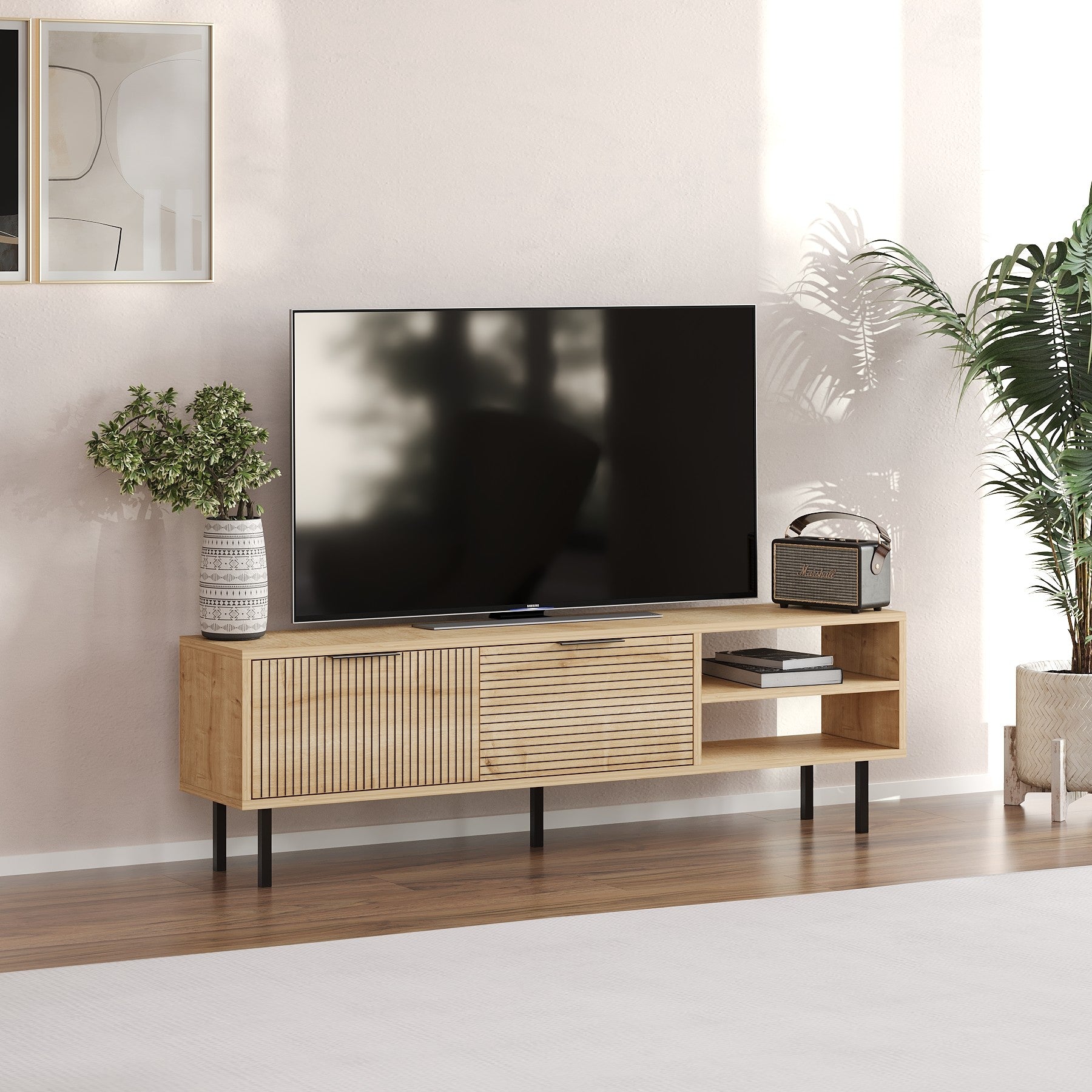 Móvel de TV – 150 cm x 45 cm x 30 cm – Carvalho Safira – MDF