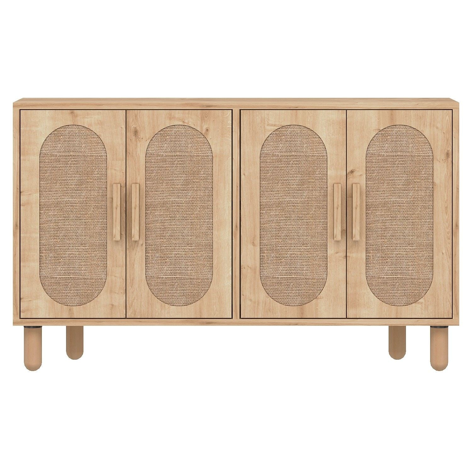 Aparador – 120 x 73 x 30 cm – Carvalho Safira – Painel de partículas revestido de melamina