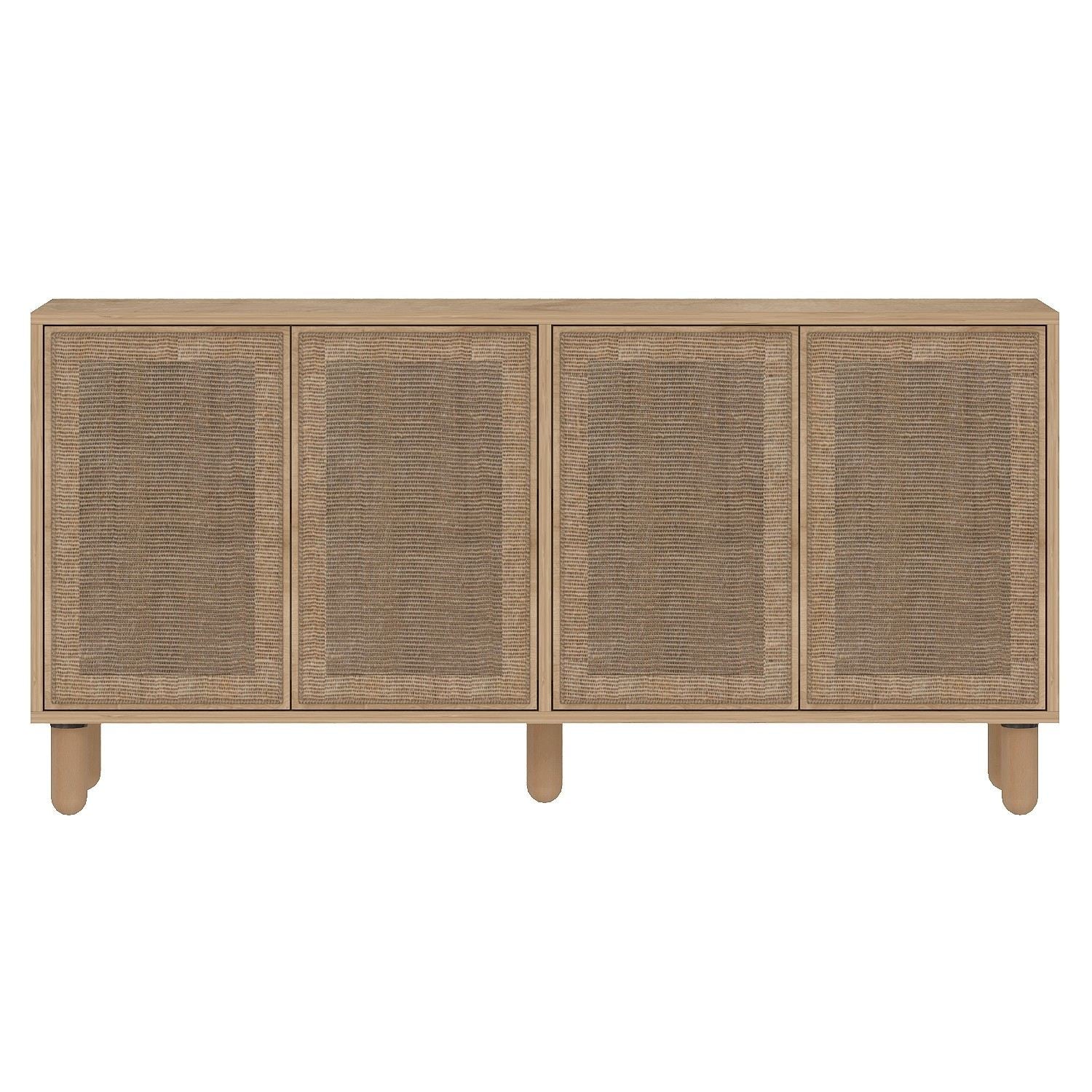 Aparador – 150 cm x 73 cm x 36 cm – Carvalho Safira – Aglomerado revestido de melamina