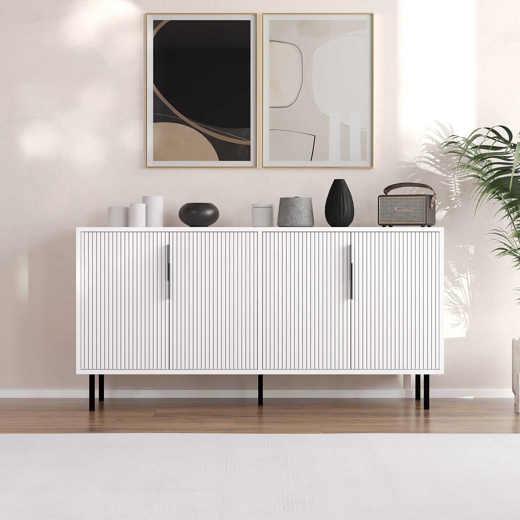 Aparador – 150 cm x 75 cm x 36 cm – Branco – Melamina