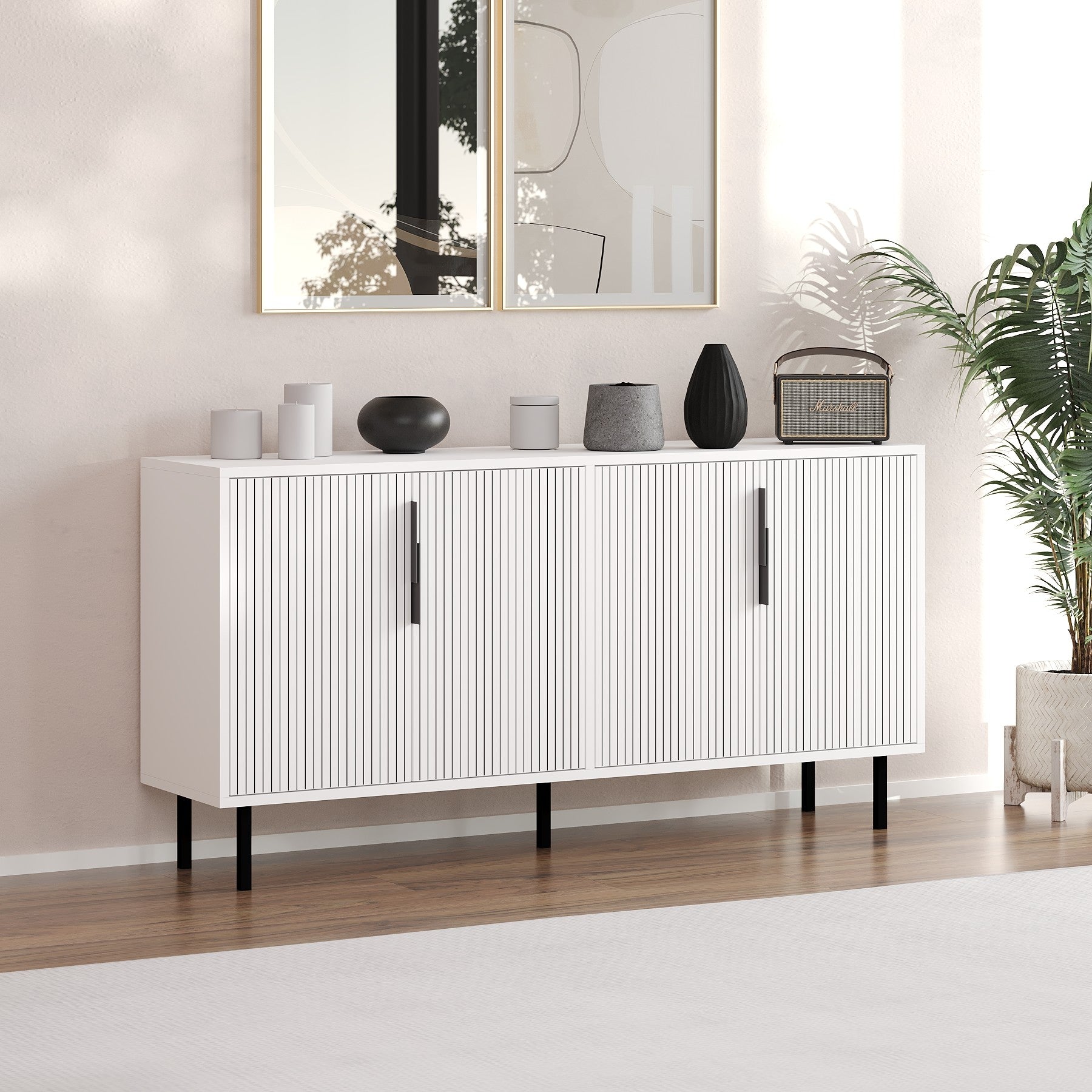 Aparador – 150 cm x 75 cm x 36 cm – Branco – Melamina