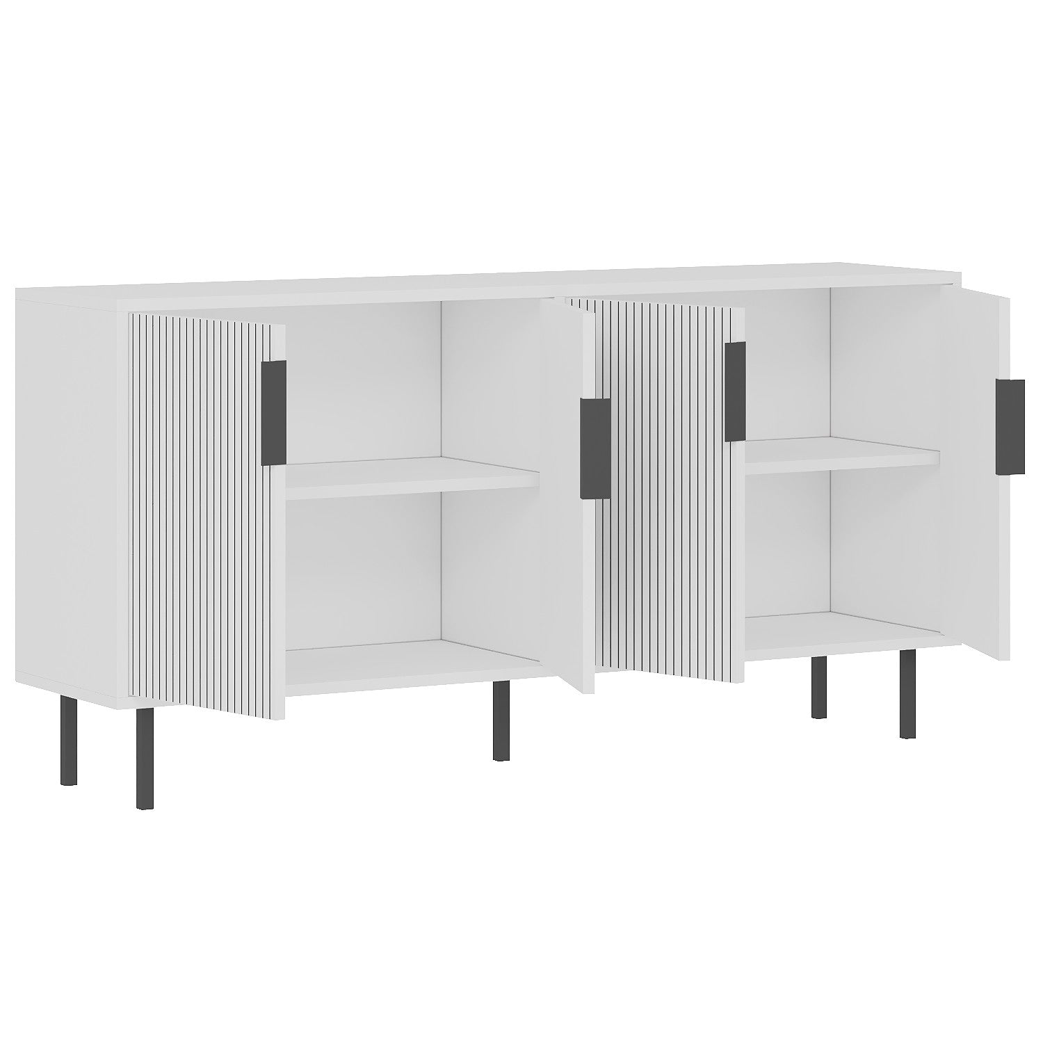 Aparador – 150 cm x 75 cm x 36 cm – Branco – Melamina