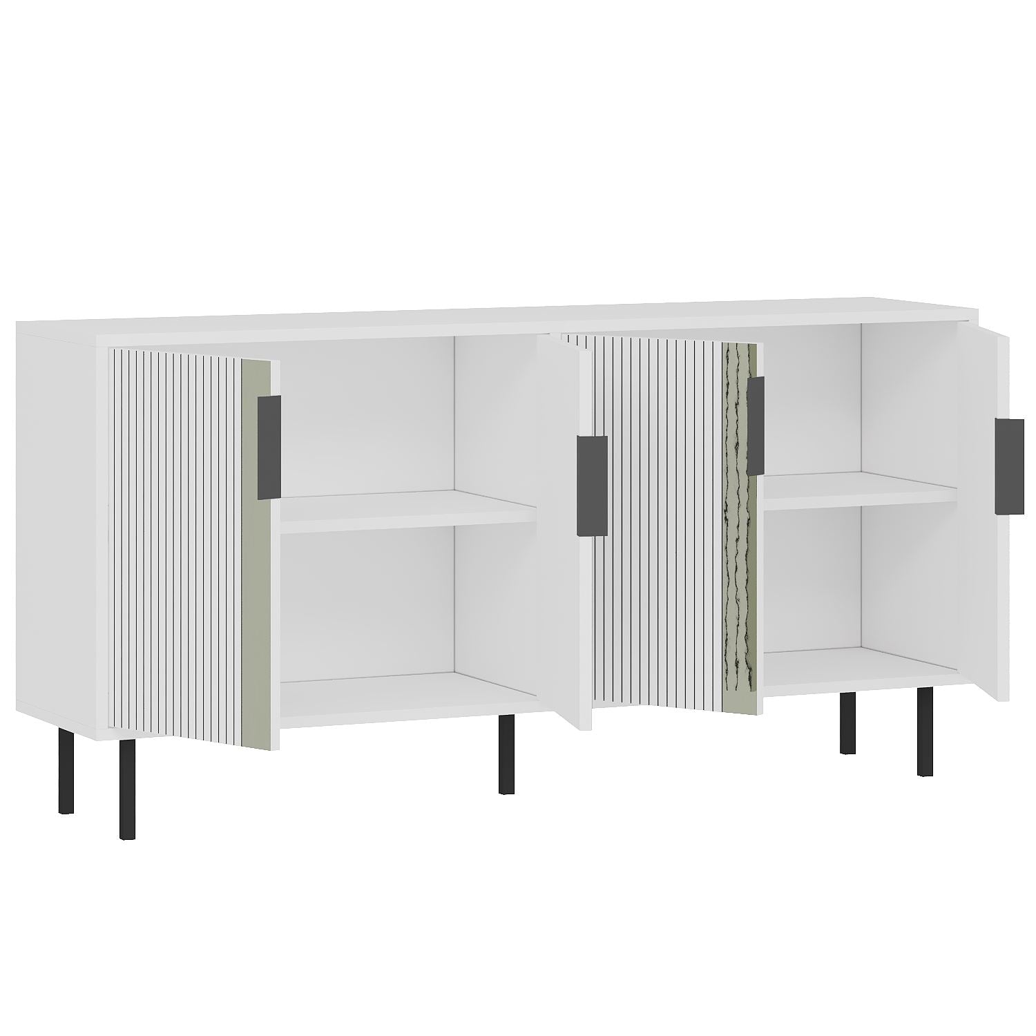 Aparador – 150 cm x 75 cm x 36 cm – Branco – MDF