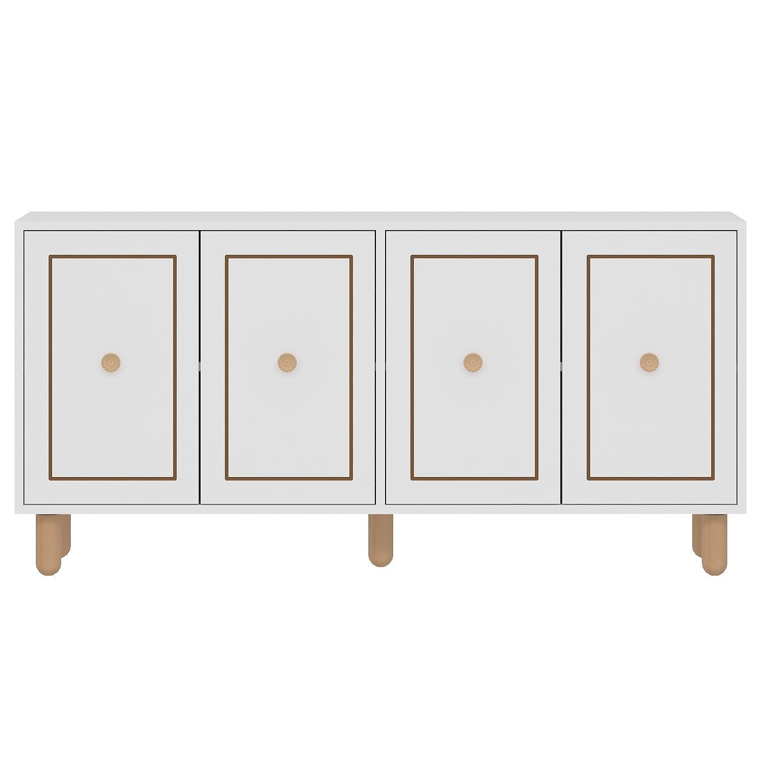Aparador – 150 cm x 73 cm x 36 cm – Branco – Aglomerado revestido de melamina