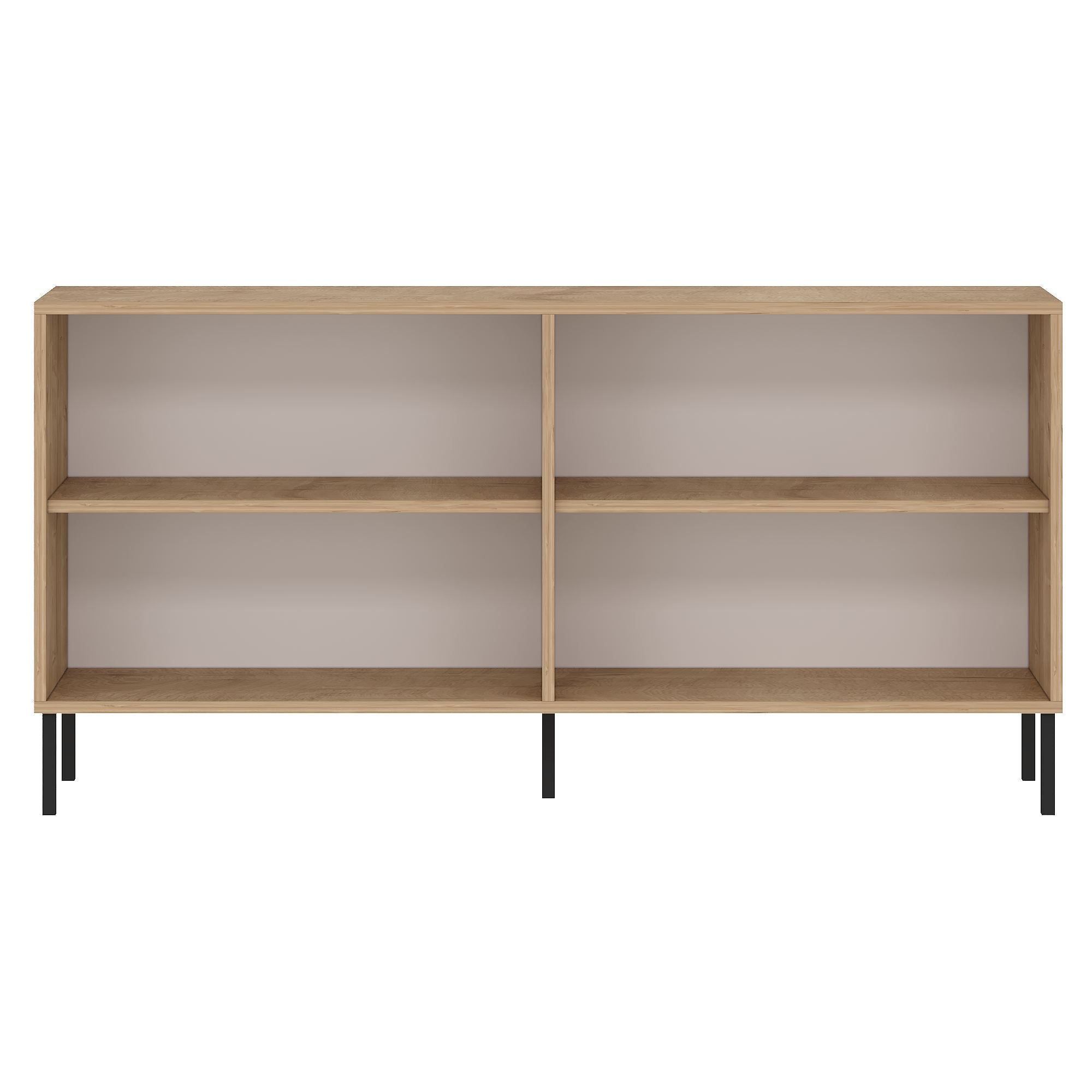 Aparador de Aglomerado – 150cm x 75cm x 36cm – Carvalho Safira – Aglomerado revestido de melamina