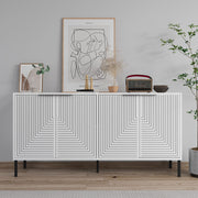 Aparador – 150 cm x 75 cm x 36 cm – Branco – Aglomerado