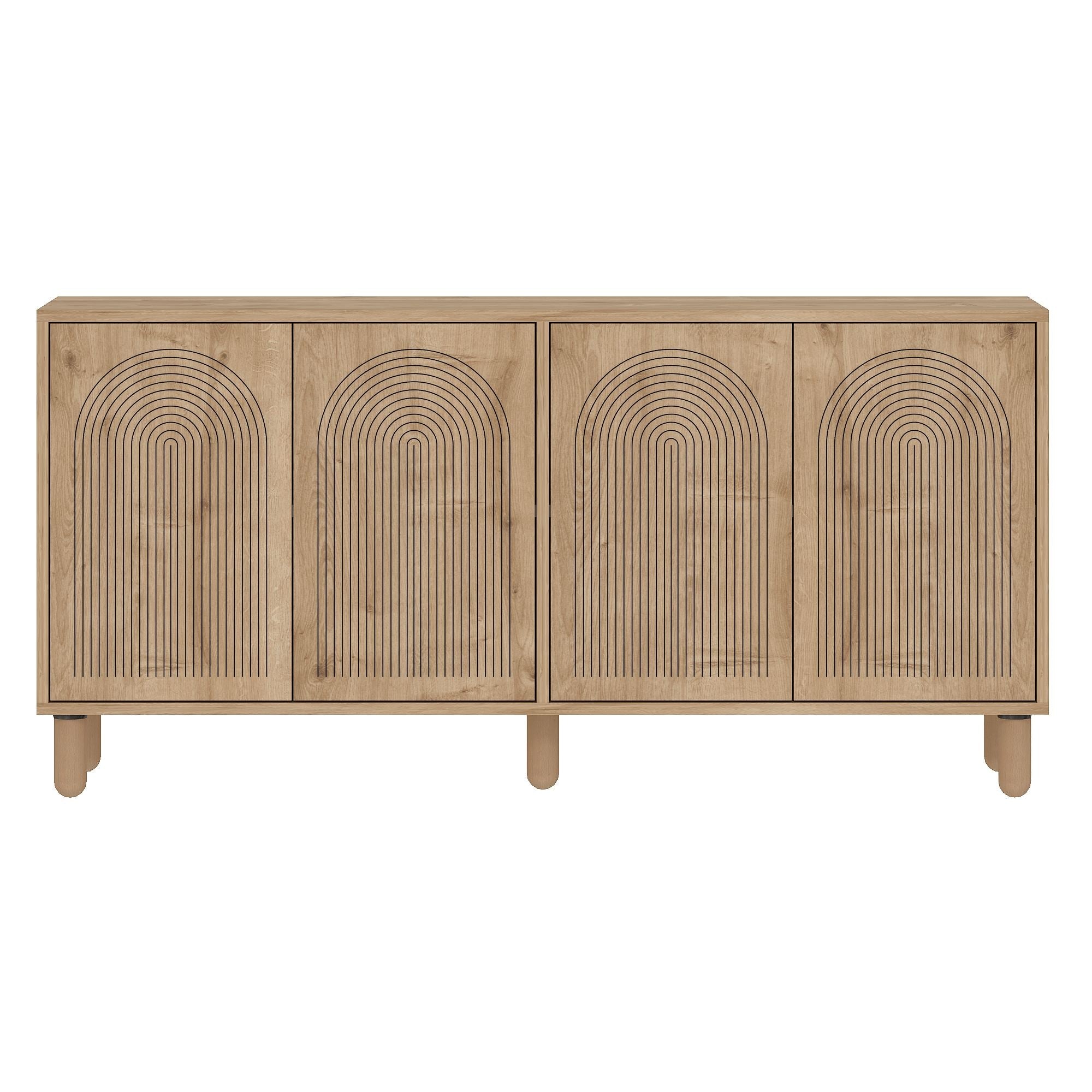 Aparador – 150 cm x 73 cm x 36 cm – Carvalho Safira – Aglomerado