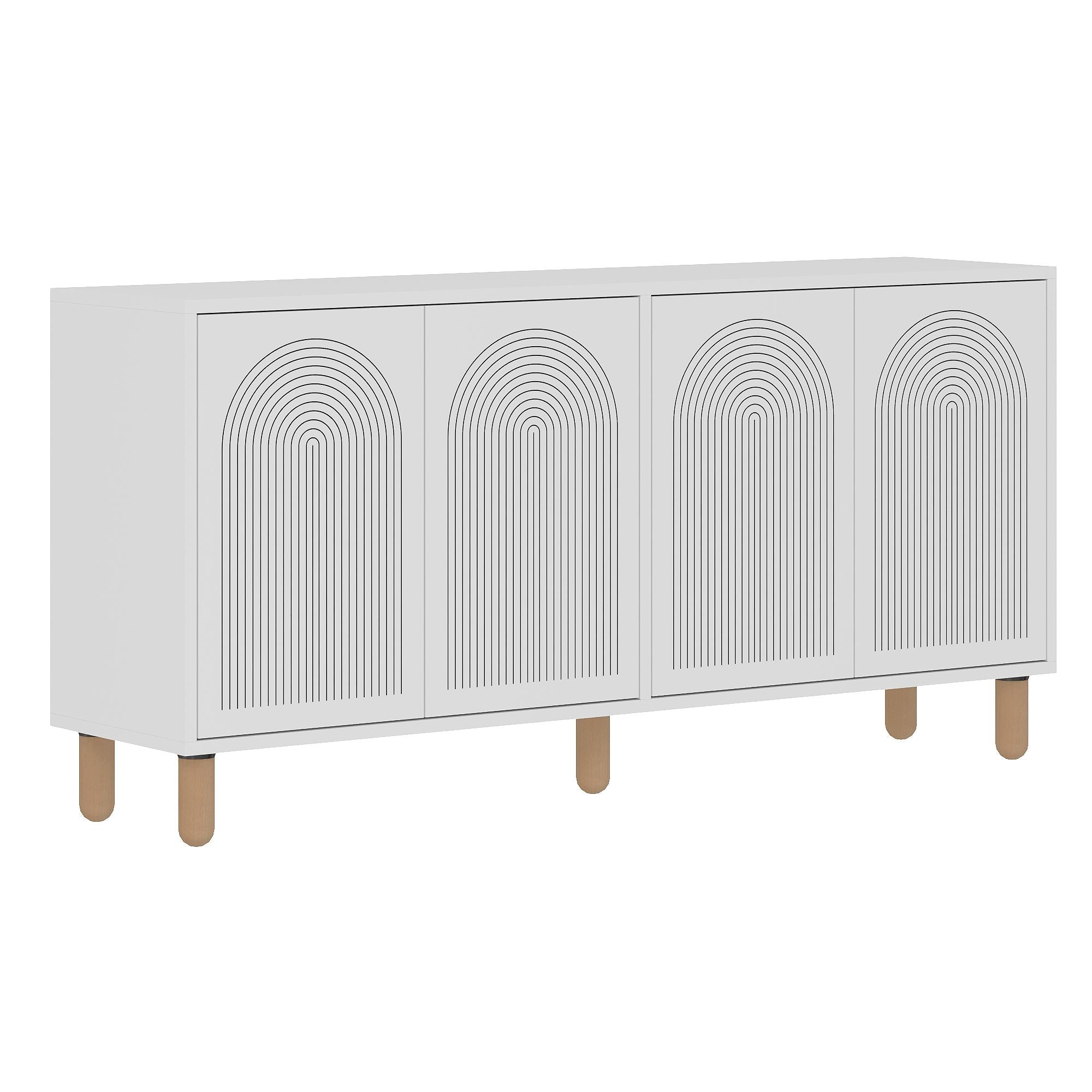 Aparador – 150 cm x 73 cm x 36 cm – Branco – Aglomerado
