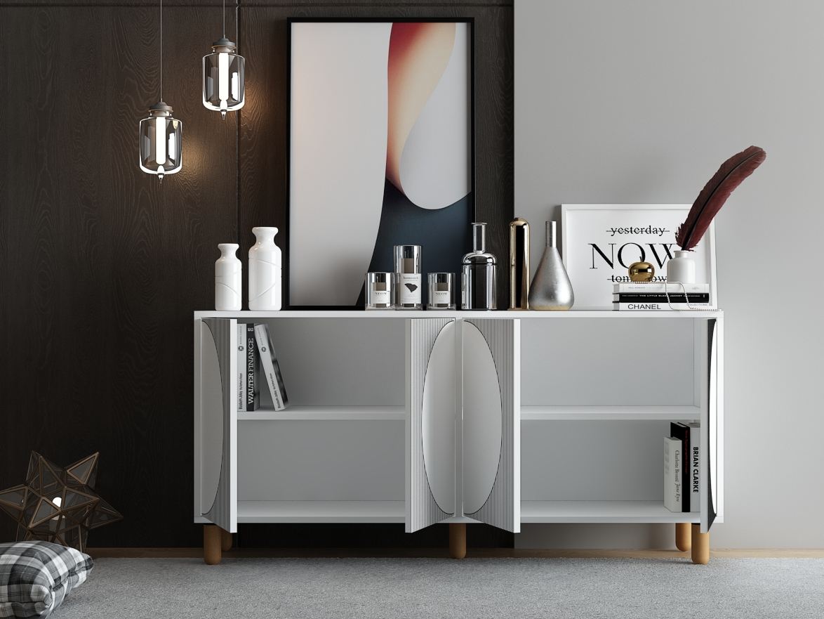 Aparador – 150 cm x 73 cm x 36 cm – Branco – Aglomerado