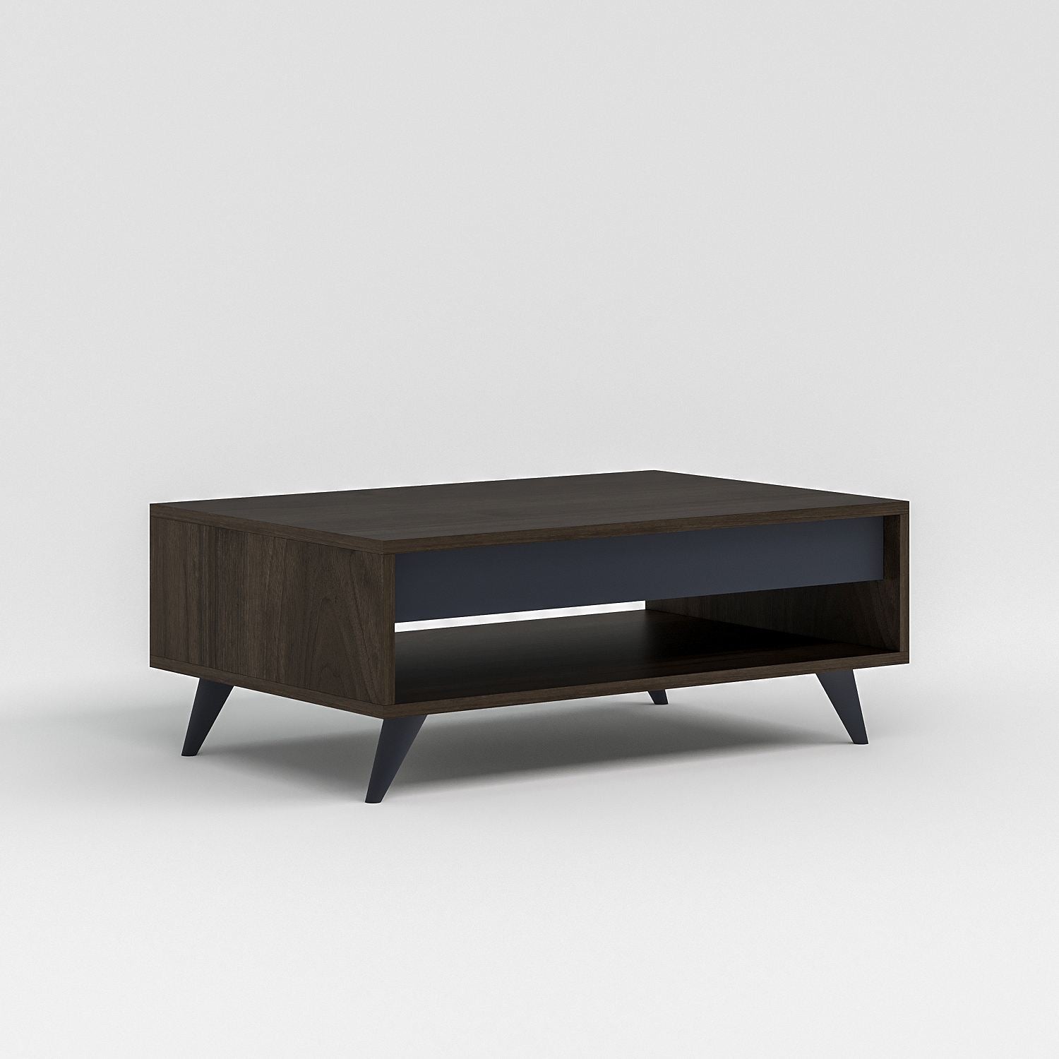 Mesa de Centro – 90cm x 38cm x 60cm – Nogueira – MDF