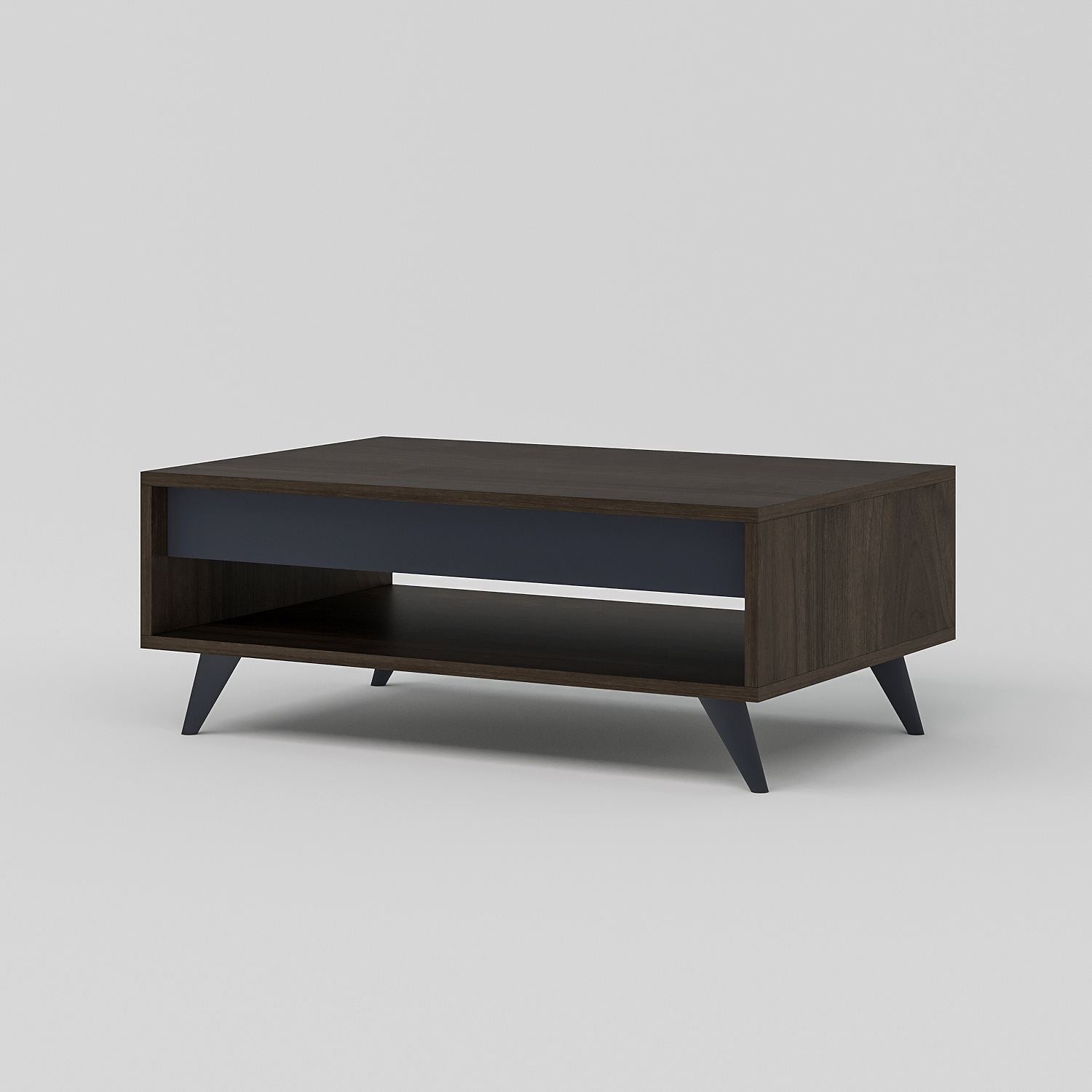 Mesa de Centro – 90cm x 38cm x 60cm – Nogueira – MDF