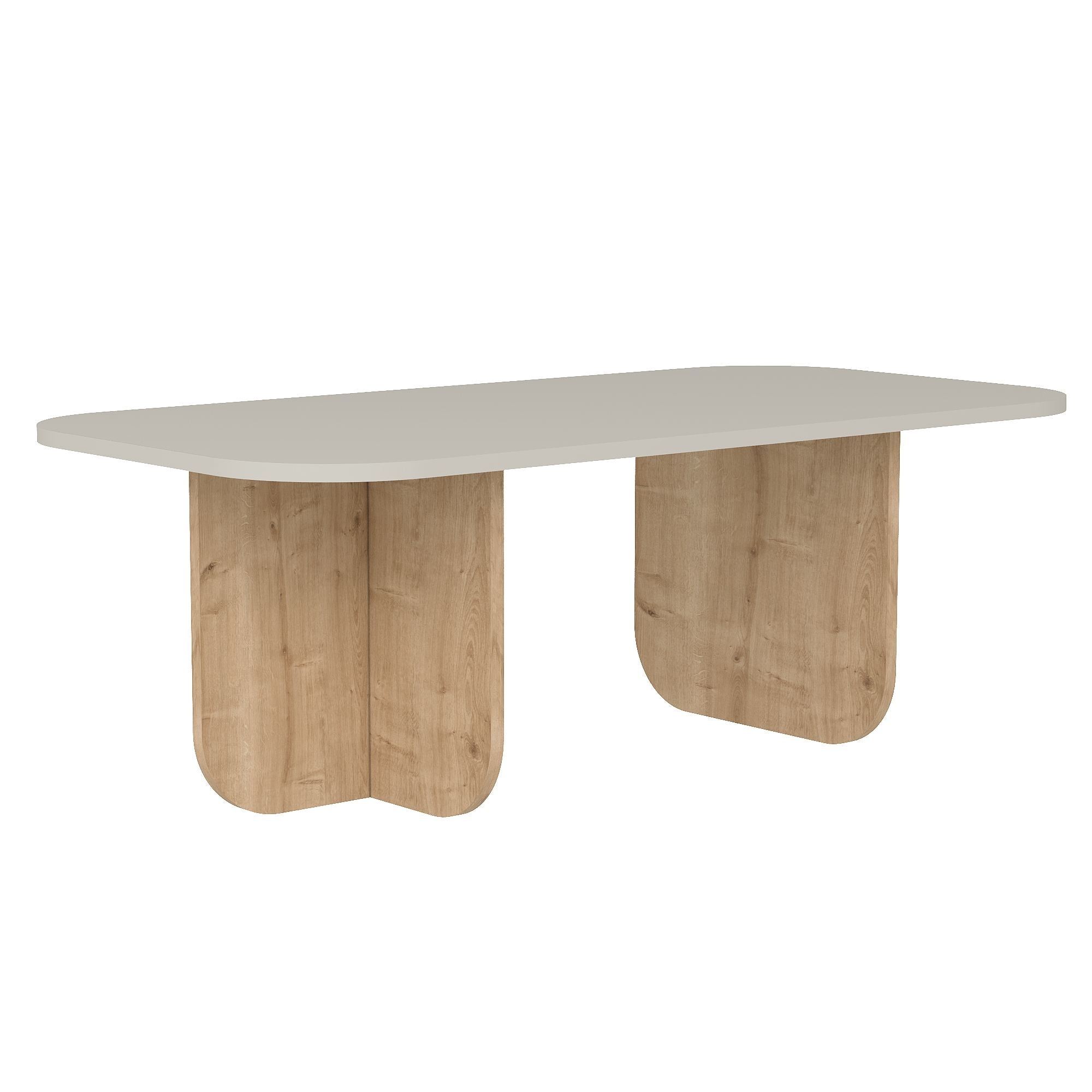 Mesa de Centro – 120 cm x 41,4 cm x 60 cm – Arenito e Carvalho Safira – MDF
