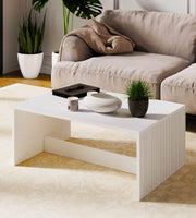 Mesa de Centro – 90x60x41,4 cm – Branca – Madeira Aglomerada