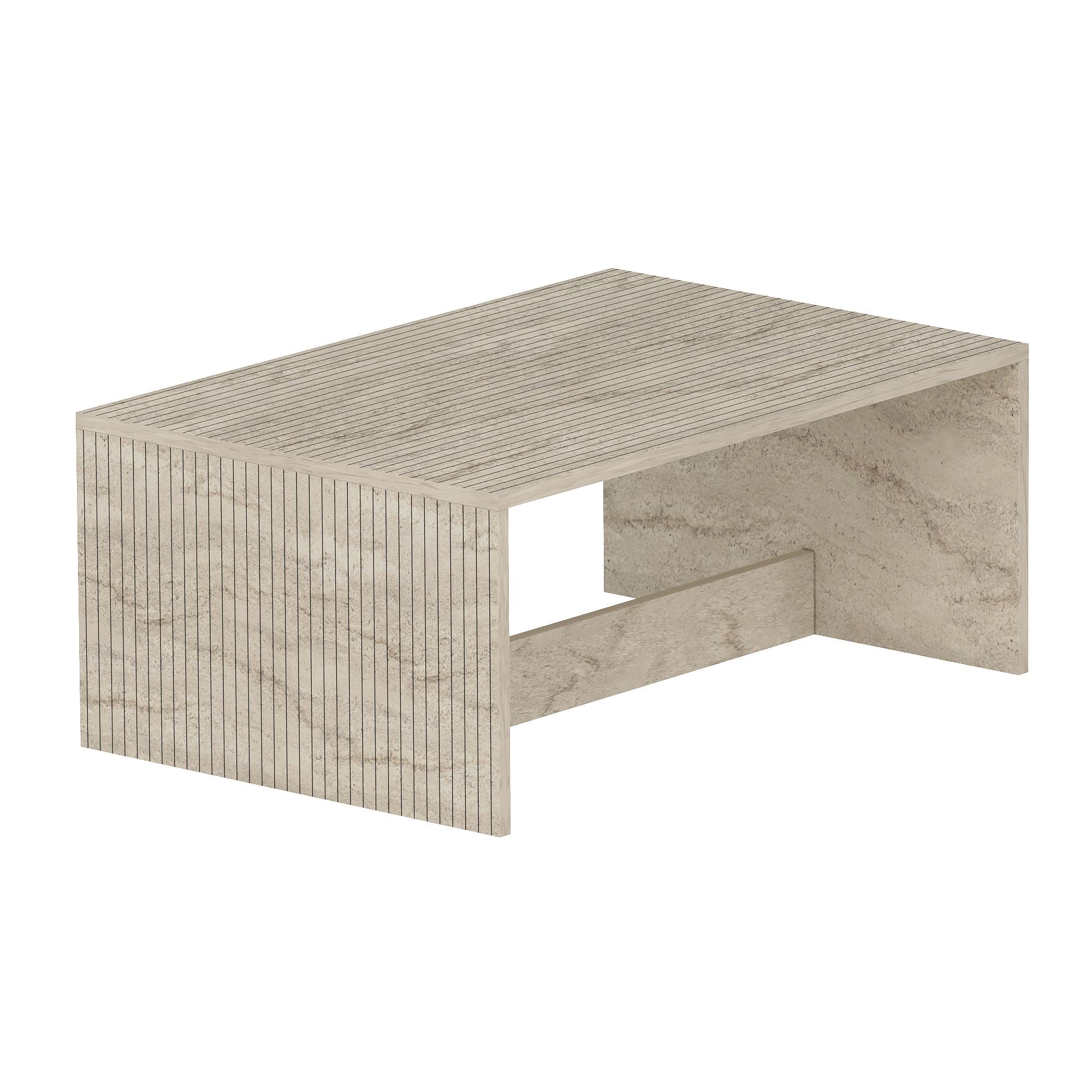 Mesa de Centro – 90cm x 41,4cm x 60cm – Travertino – MDF