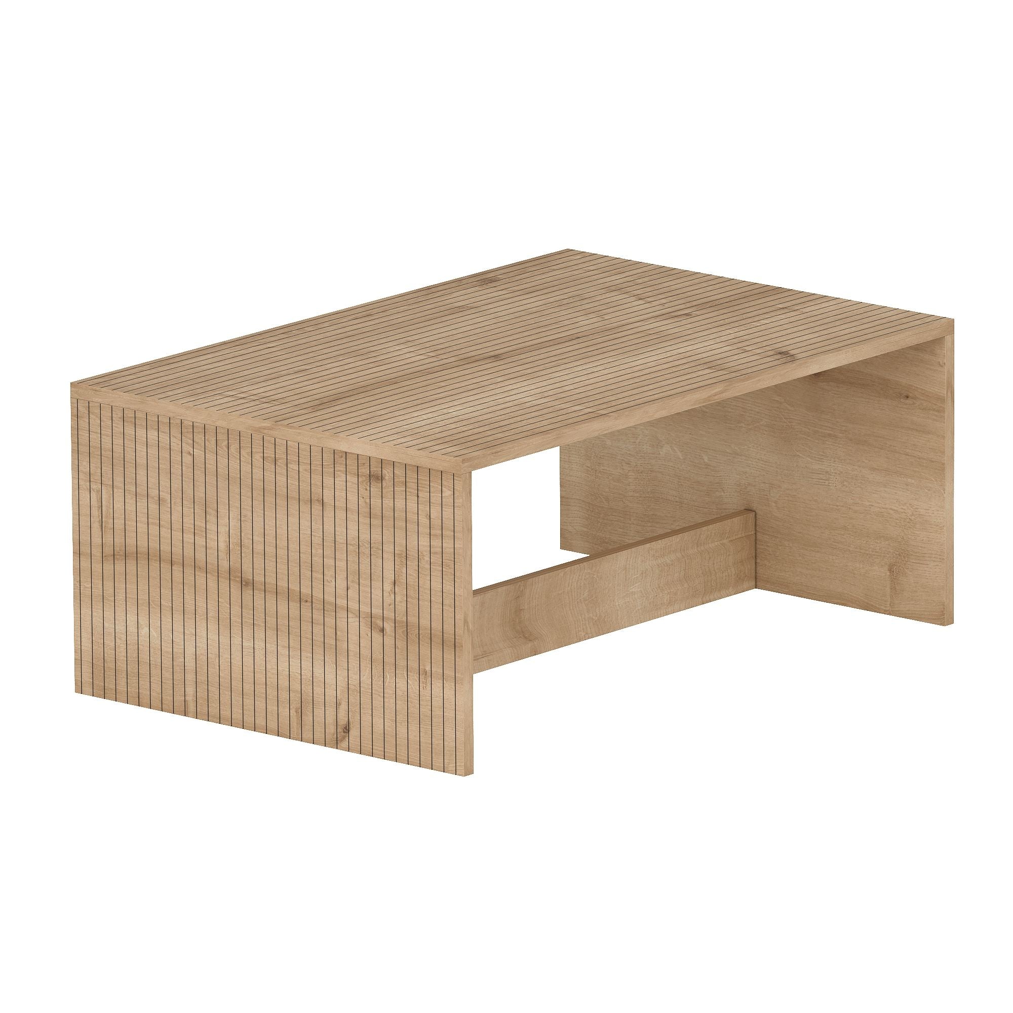 Mesa de Centro – 90 cm x 41,4 cm x 60 cm – Carvalho Safira – Aglomerado revestido de melamina