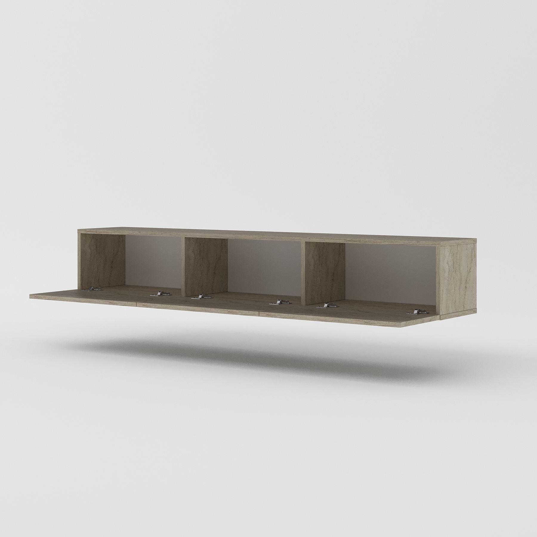 Móvel de TV – 180 cm x 28,6 cm x 31,4 cm – Travertino – MDF