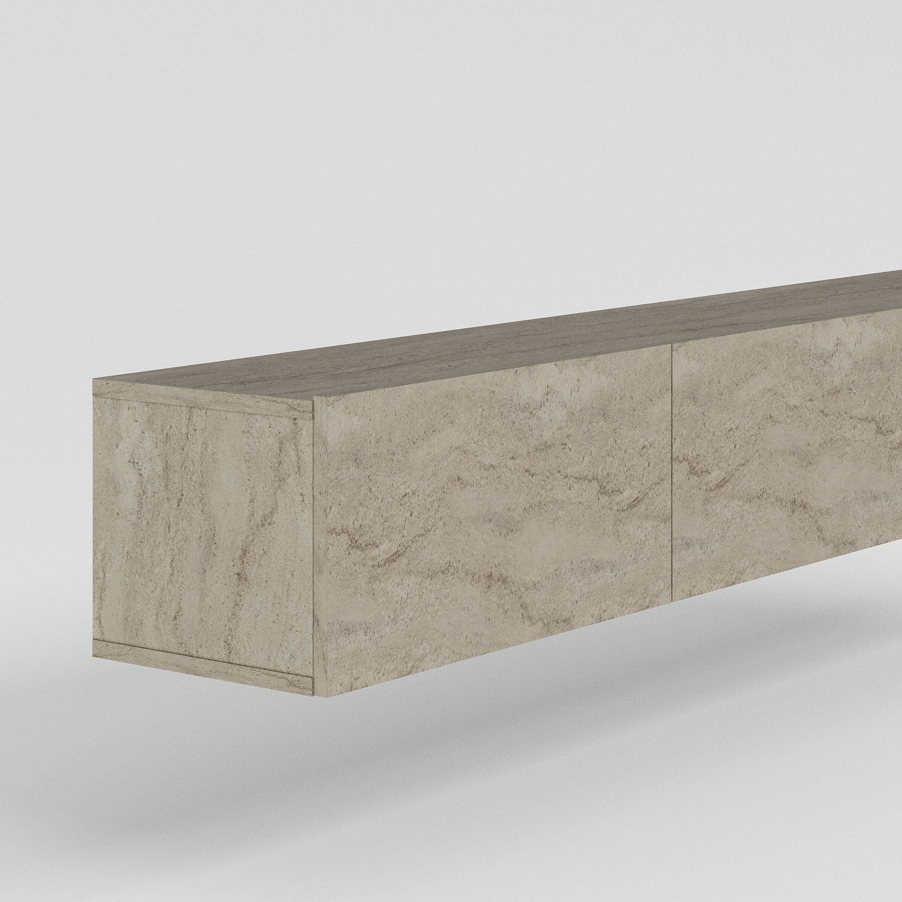 Móvel de TV – 180 cm x 28,6 cm x 31,4 cm – Travertino – MDF