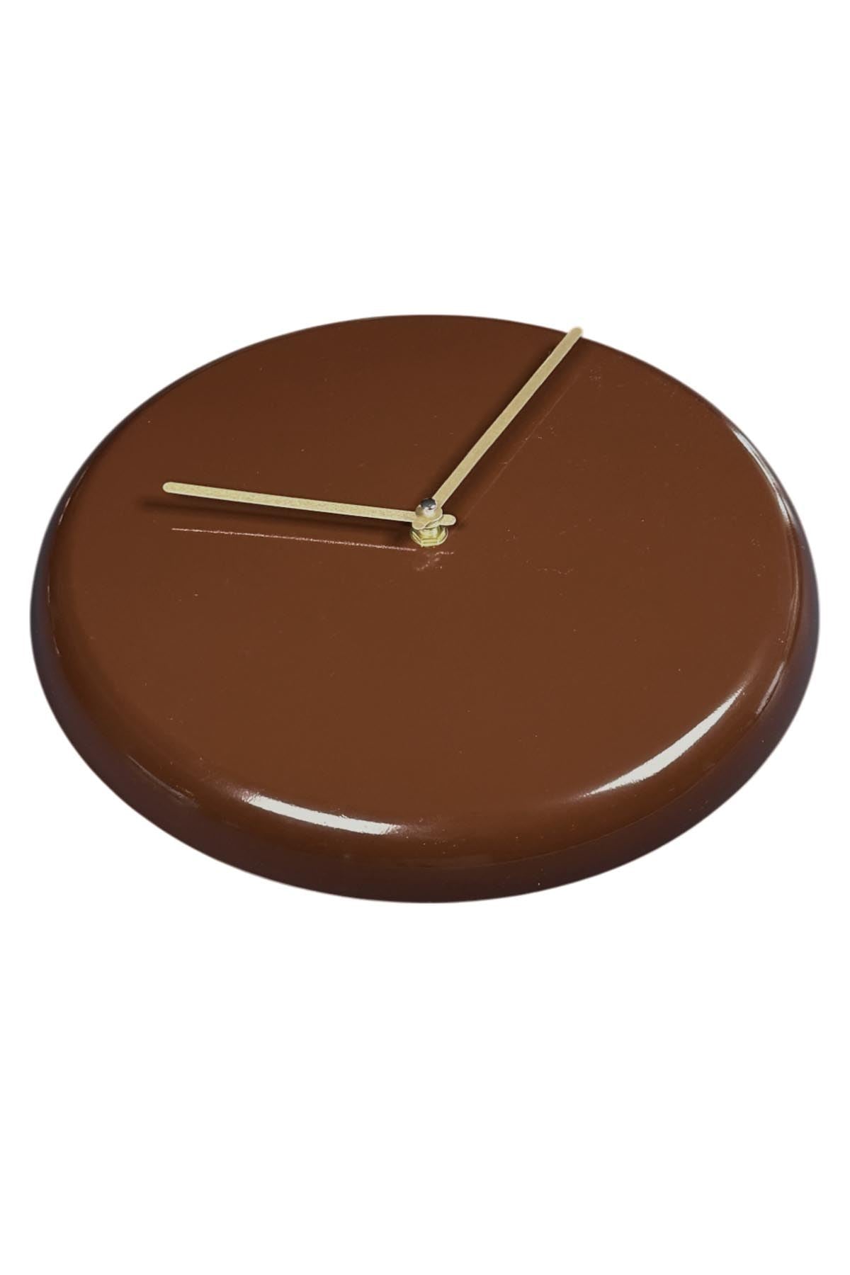 Relógio de Parede Decorativo em Alumínio 30x30 cm Castanho, Silencioso – 30Sivmet (332CDC1101)