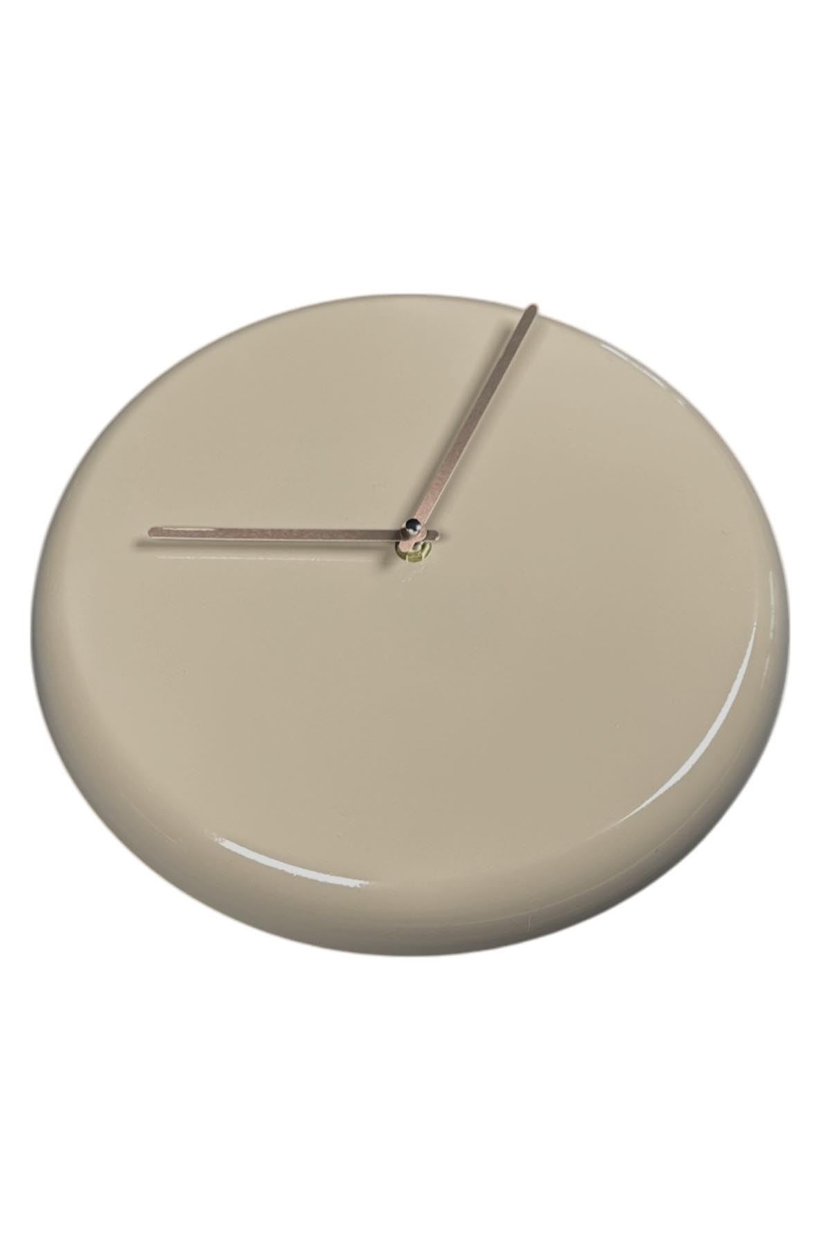 Relógio de Parede Metálico 30x30 cm 30Sivmet - Cappuccino | Alumínio 100% | Mecanismo Silencioso (Movimento Contínuo) | Cor Cappuccino