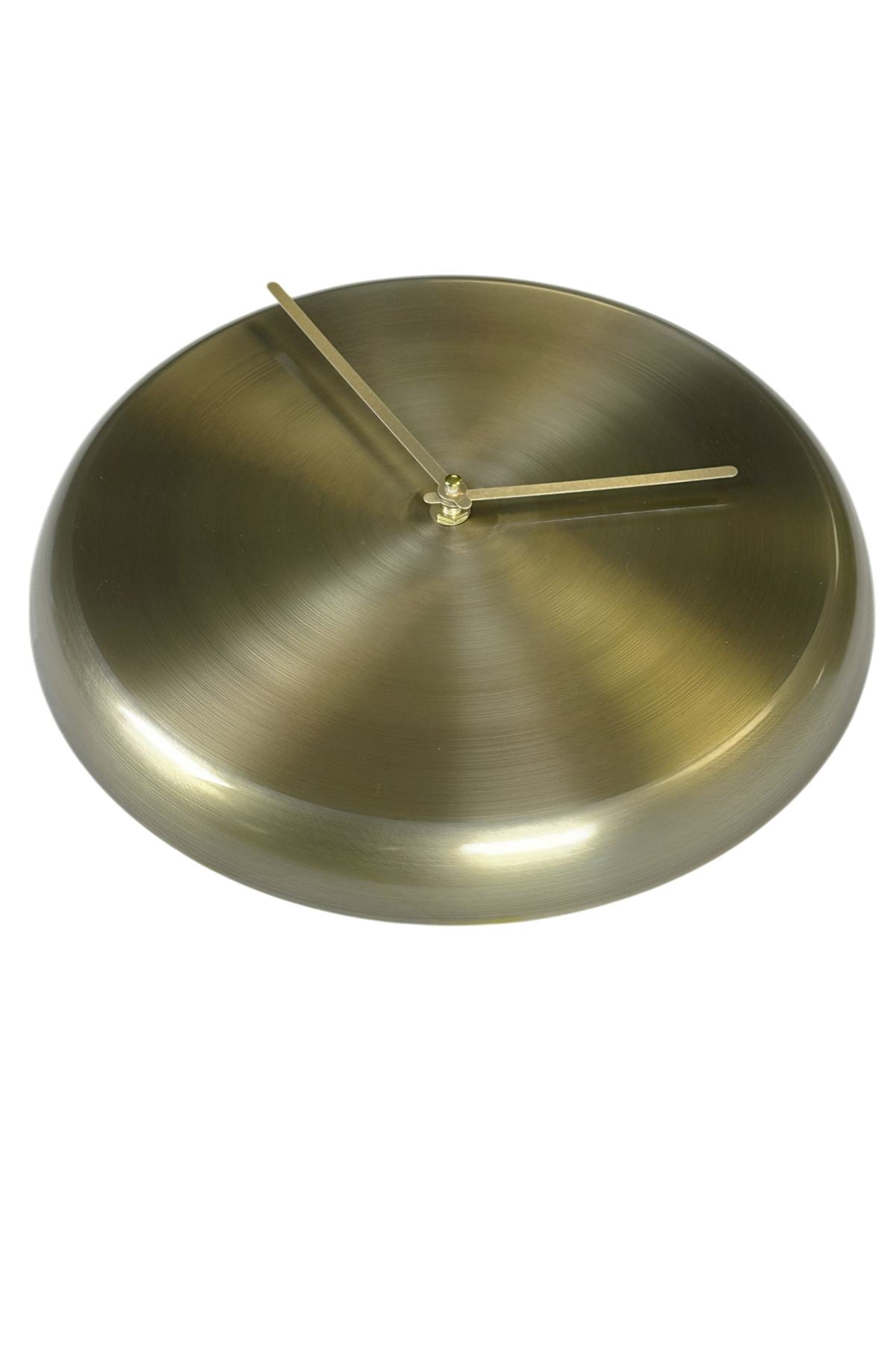 Relógio de Parede Decorativo em Alumínio 100% Dourado 30x30 cm – Mecanismo Silencioso