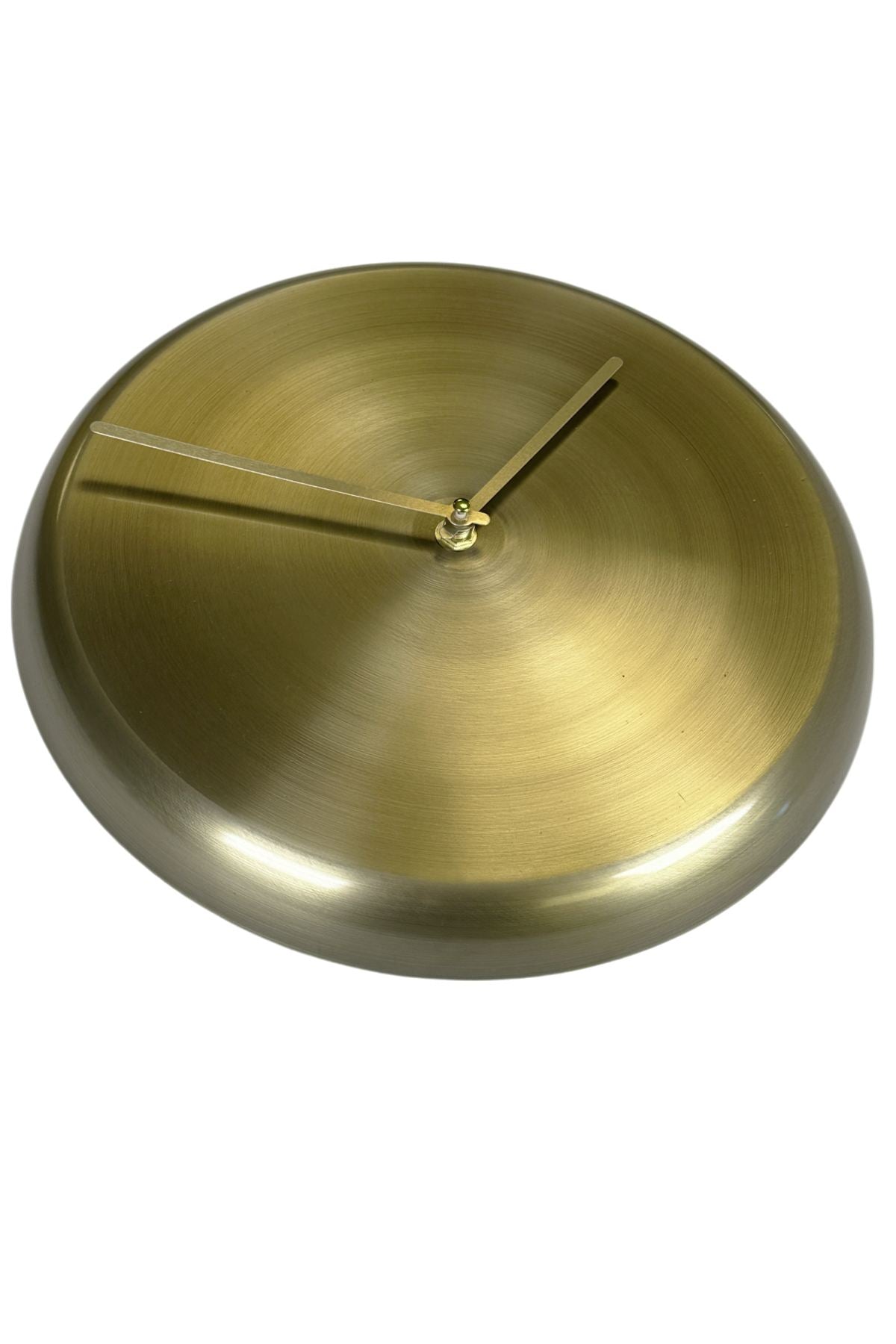Relógio de Parede Decorativo em Alumínio 100% Dourado 30x30 cm – Mecanismo Silencioso