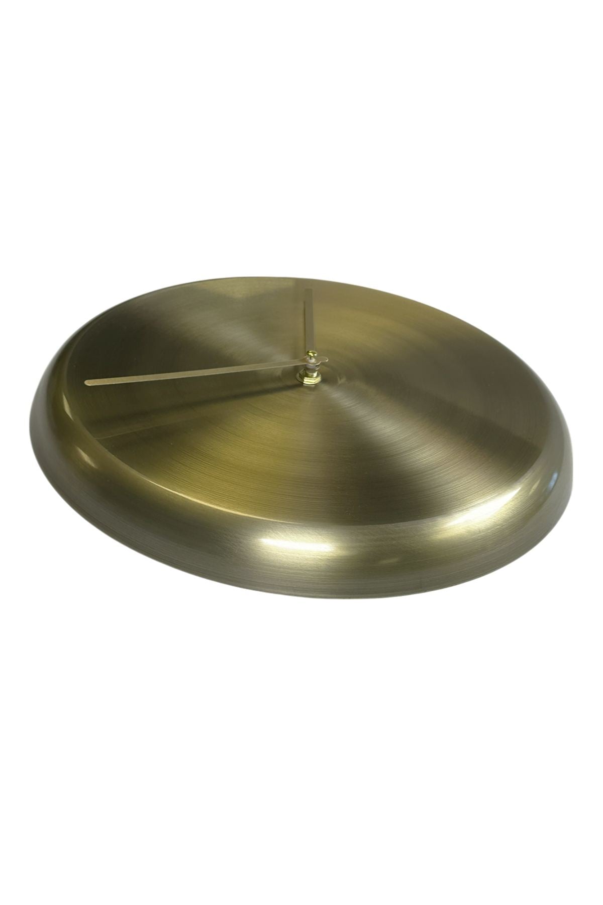 Relógio de Parede Decorativo em Alumínio 100% Dourado 30x30 cm – Mecanismo Silencioso