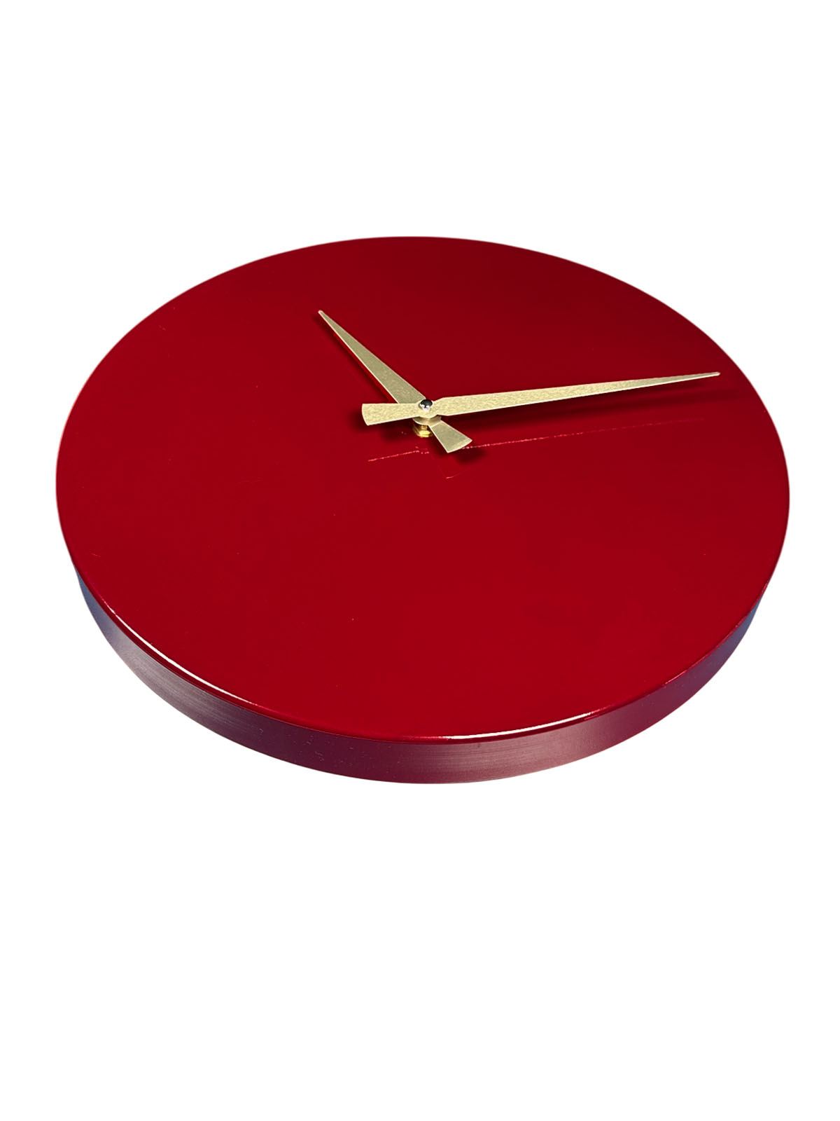 Relógio de Parede Decorativo em Metal 35x35 cm Cherry — 100% Alumínio, Mecanismo Silencioso (35Sivmet)
