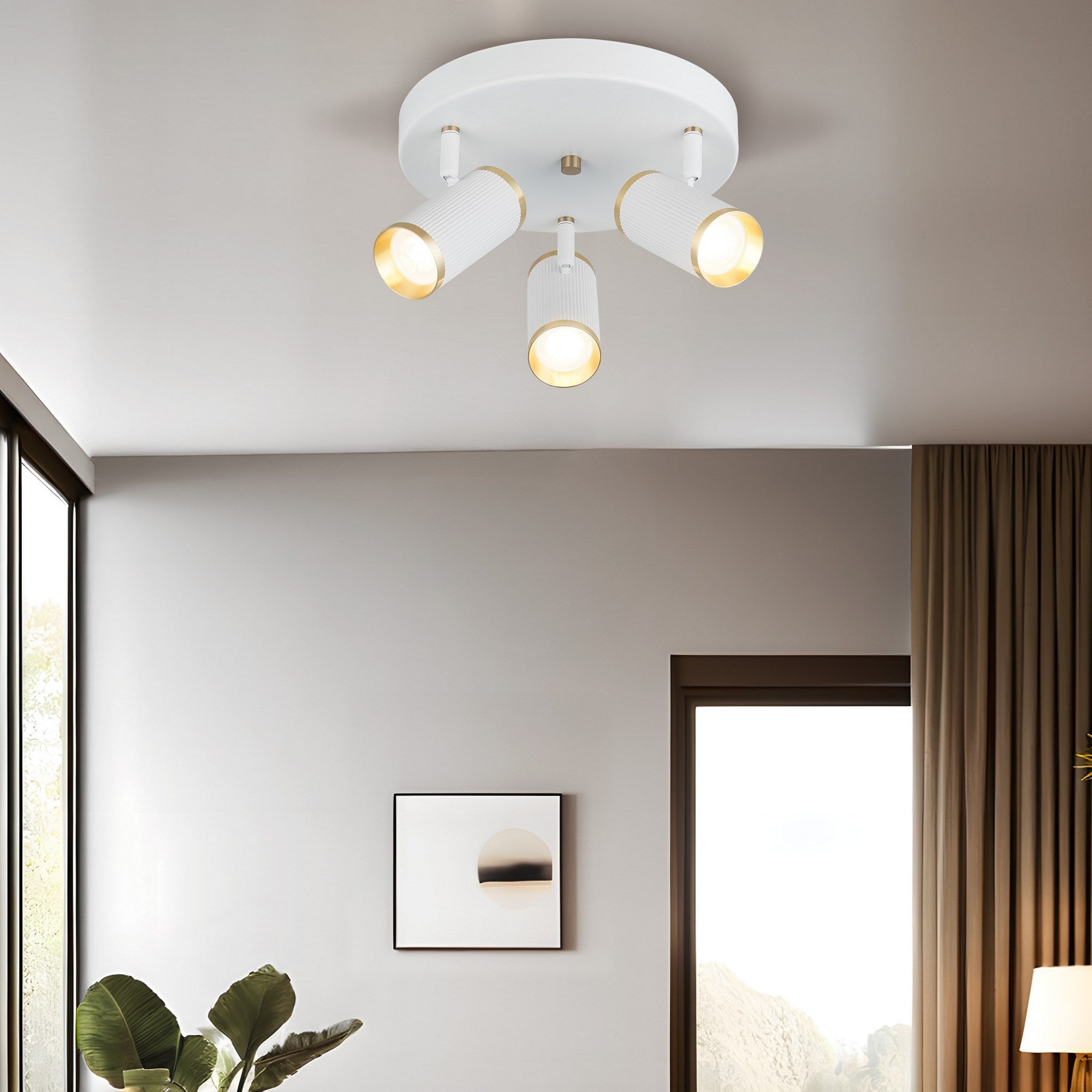 Candeeiro de Teto – 13 cm – Branco – Metal