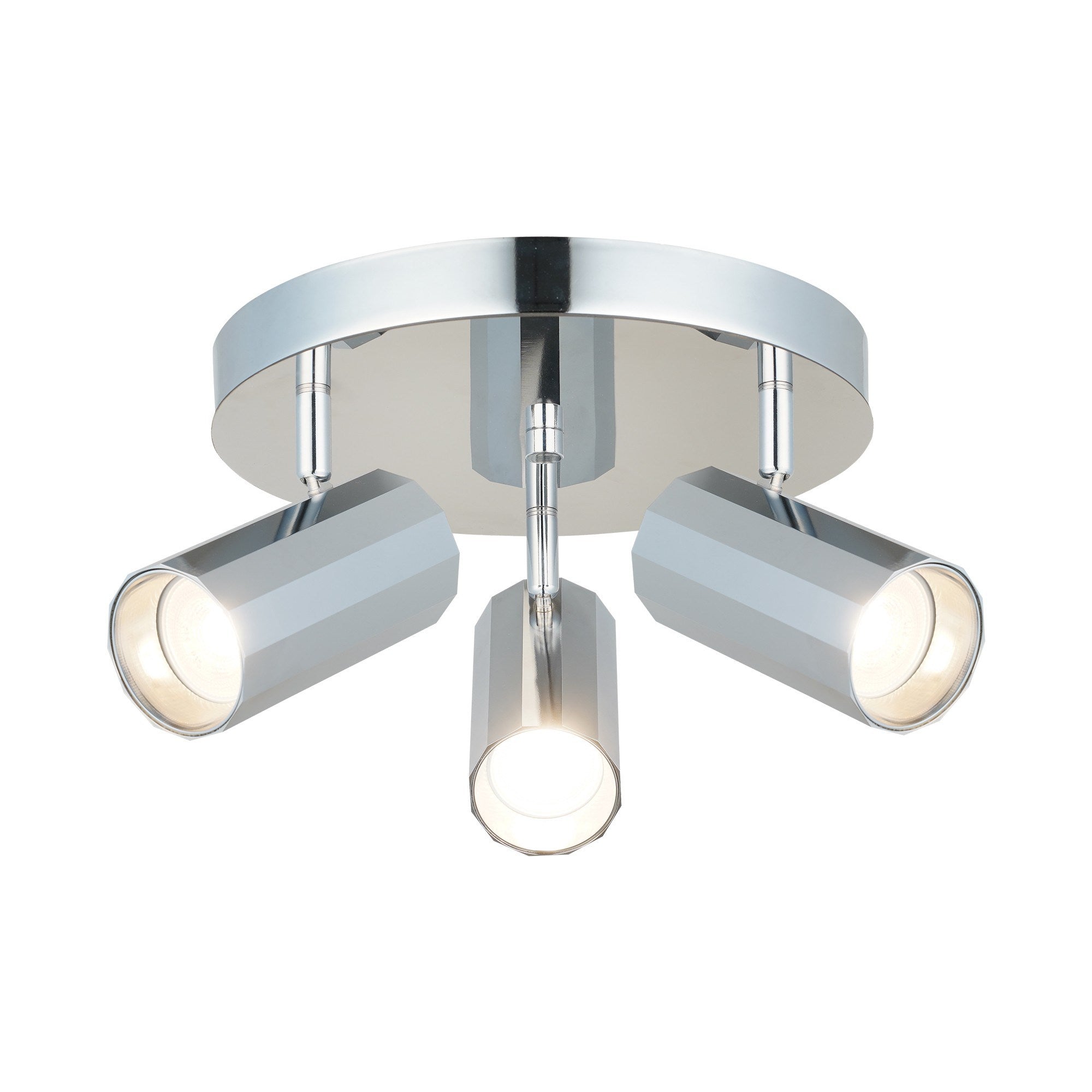 Candeeiro de Teto – 15 cm – Cromo – Metal